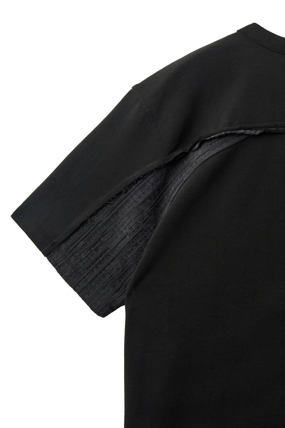 Hatchingroom - Curved Henley Neck Tee (Black) product image 5 | TRAB K-Fashion Australia
