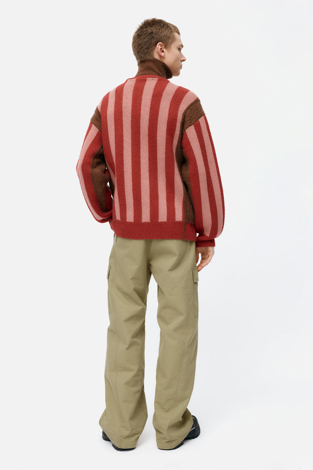 Andersson Bell - Adsb Half Zip-Up Emblem Sweater (Red) product image 2 | TRAB K-Fashion Australia