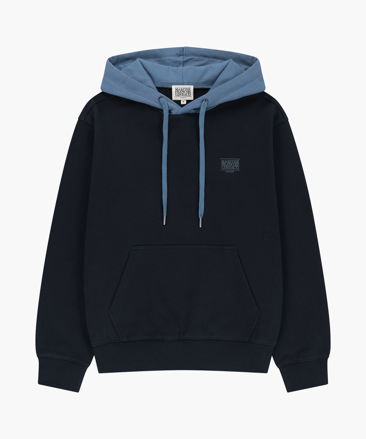 Marithe & Francois Girbaud - Small Classic Logo Embroidery Hoodie (Navy) product image 5 | TRAB K-Fashion Australia