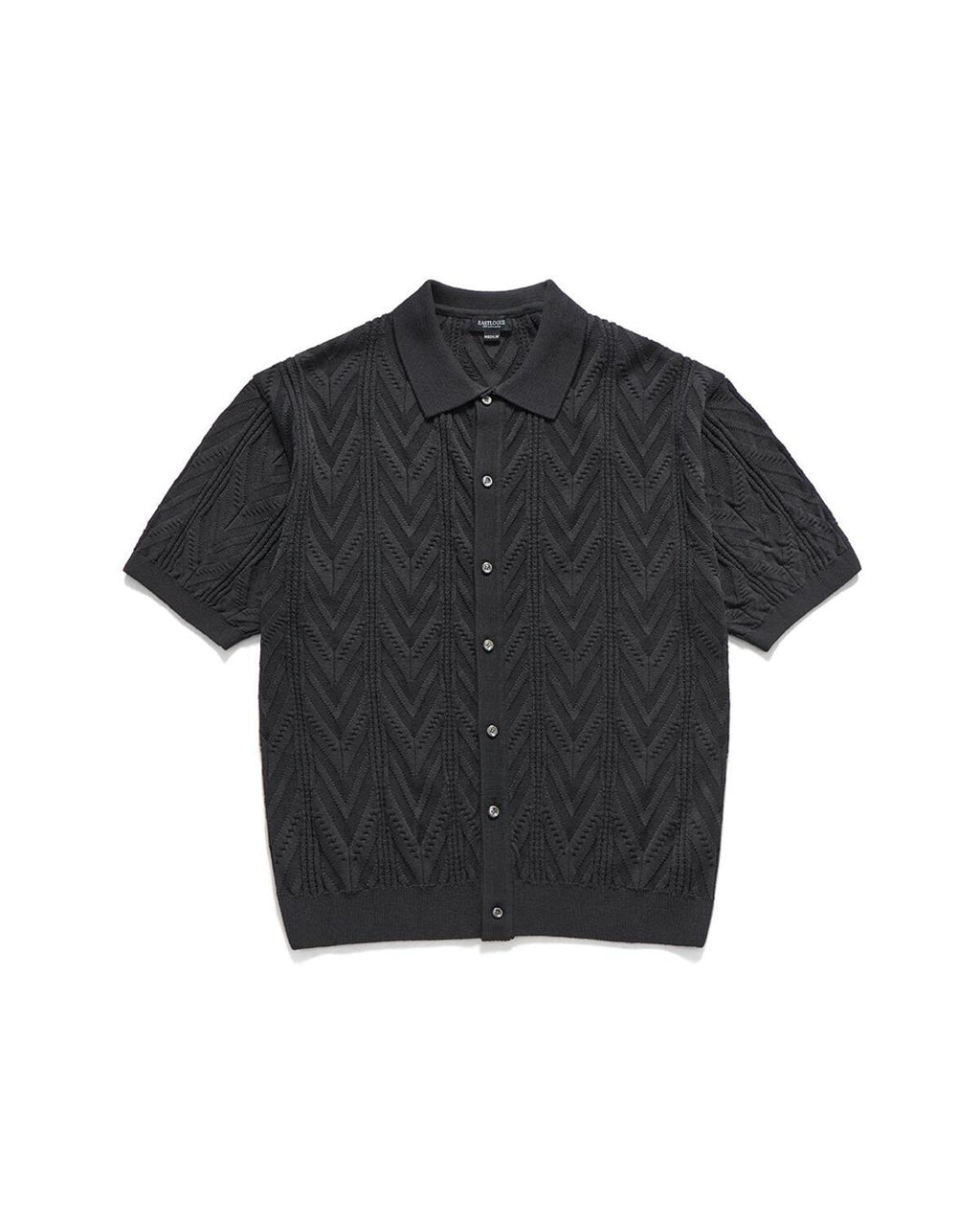 Eastlogue - Geometric Collar Half Cardigan (Charcoal) product image 5 | TRAB K-Fashion Australia