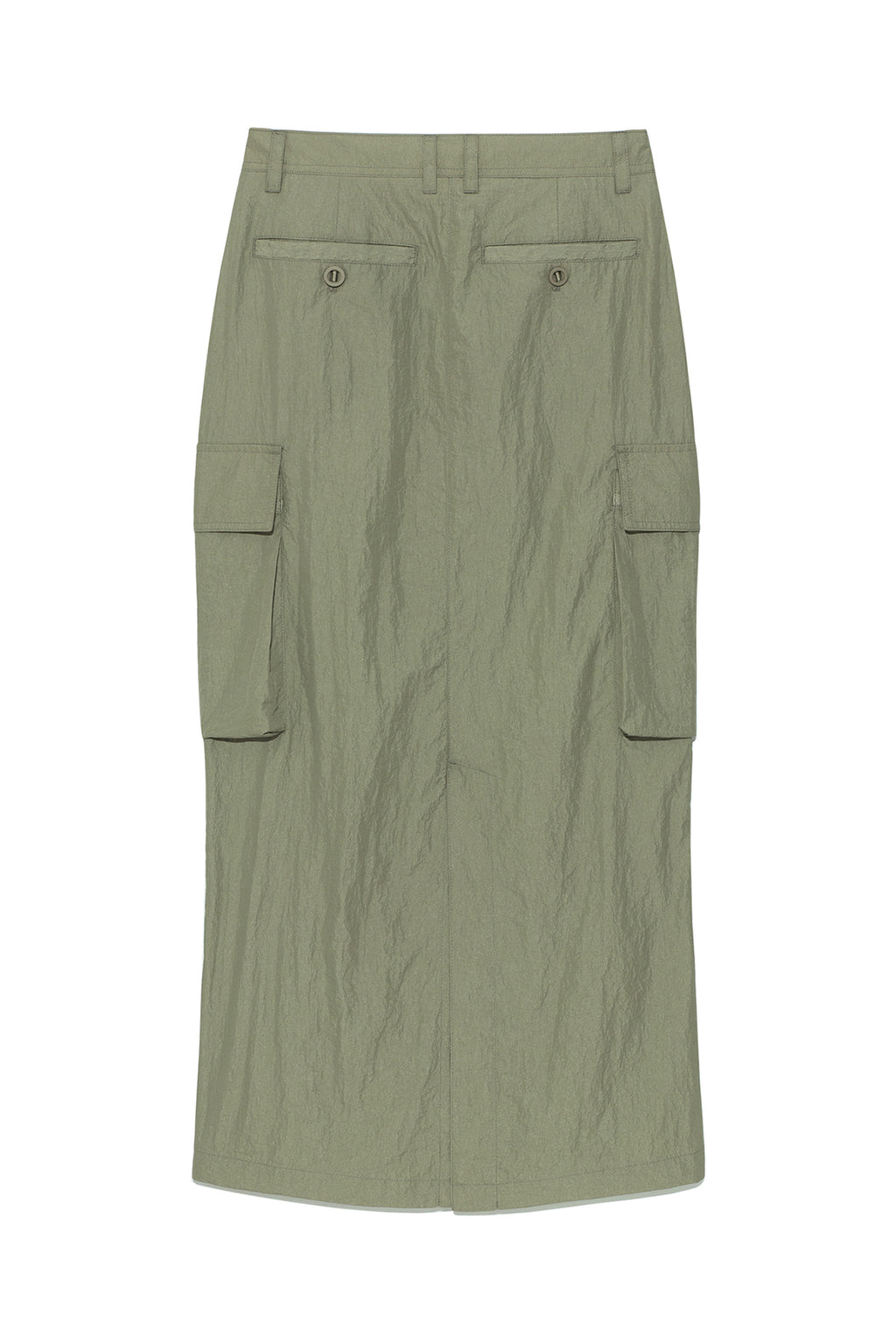 Matin Kim - String Nylon Cargo Skirt (Khaki) product image 2 | TRAB K-Fashion Australia