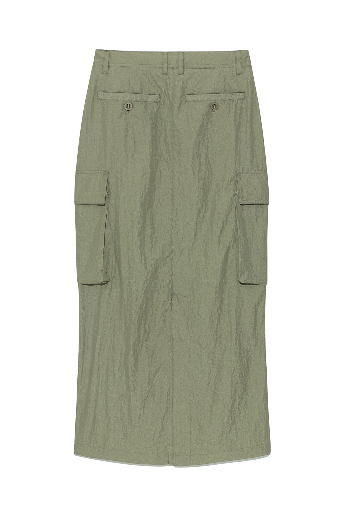 Matin Kim - String Nylon Cargo Skirt (Khaki) product image 2 | TRAB K-Fashion Australia