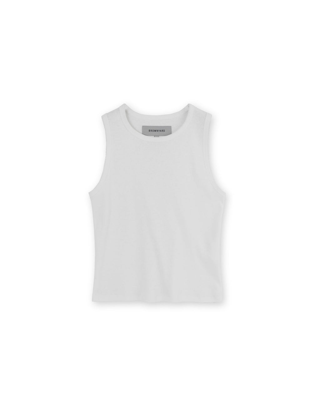 Brownyard - Round Sleeveless Top (White) product image 3 | TRAB K-Fashion Australia