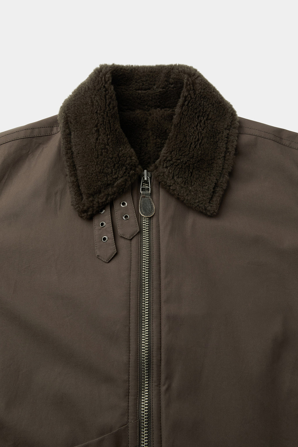 Coor - Fur Lined Cotton B-3 Jacket (Dark Brown) product image 5 | TRAB K-Fashion Australia