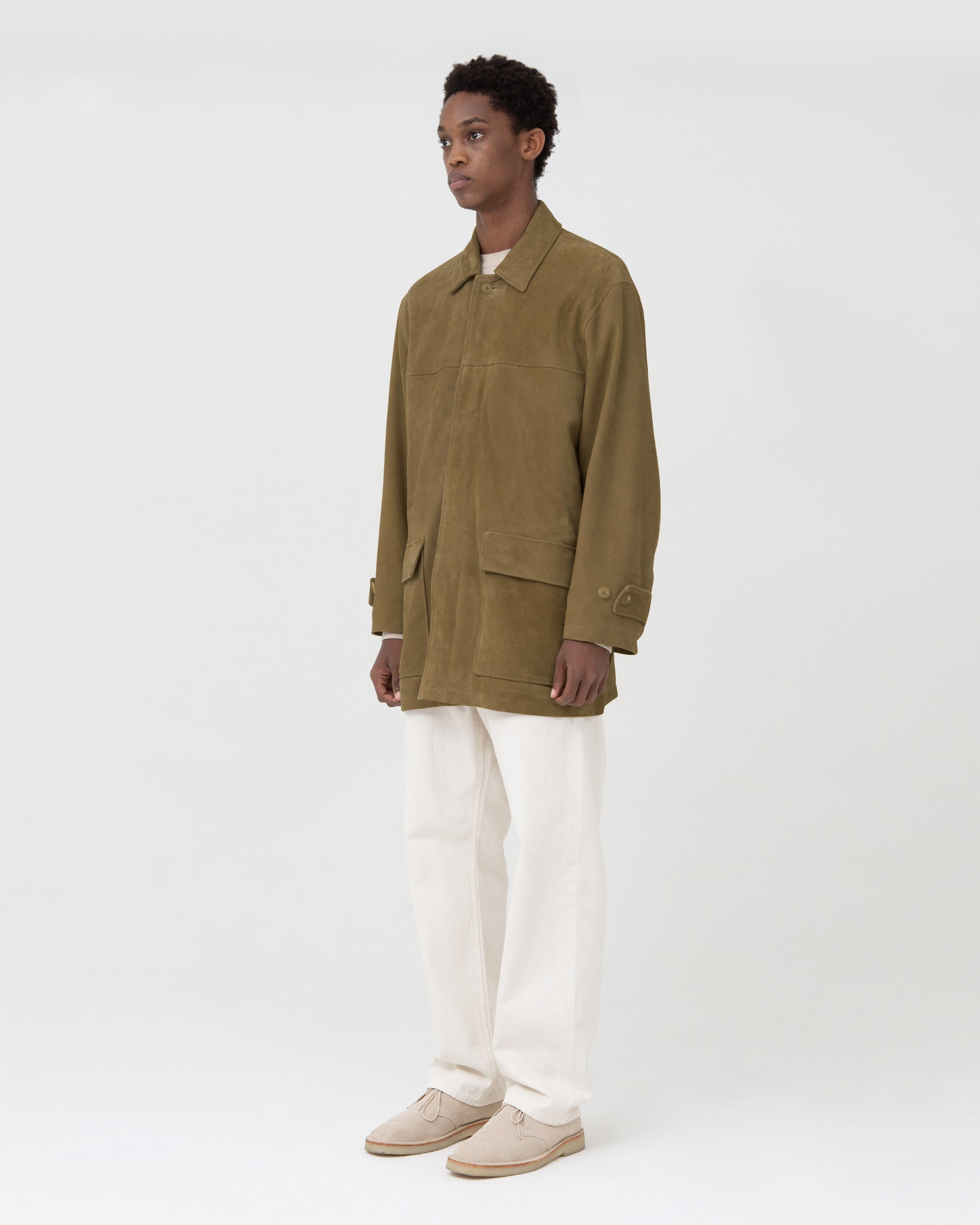 Brownyard - Suede Half Coat (Sand) product image 3 | TRAB K-Fashion Australia