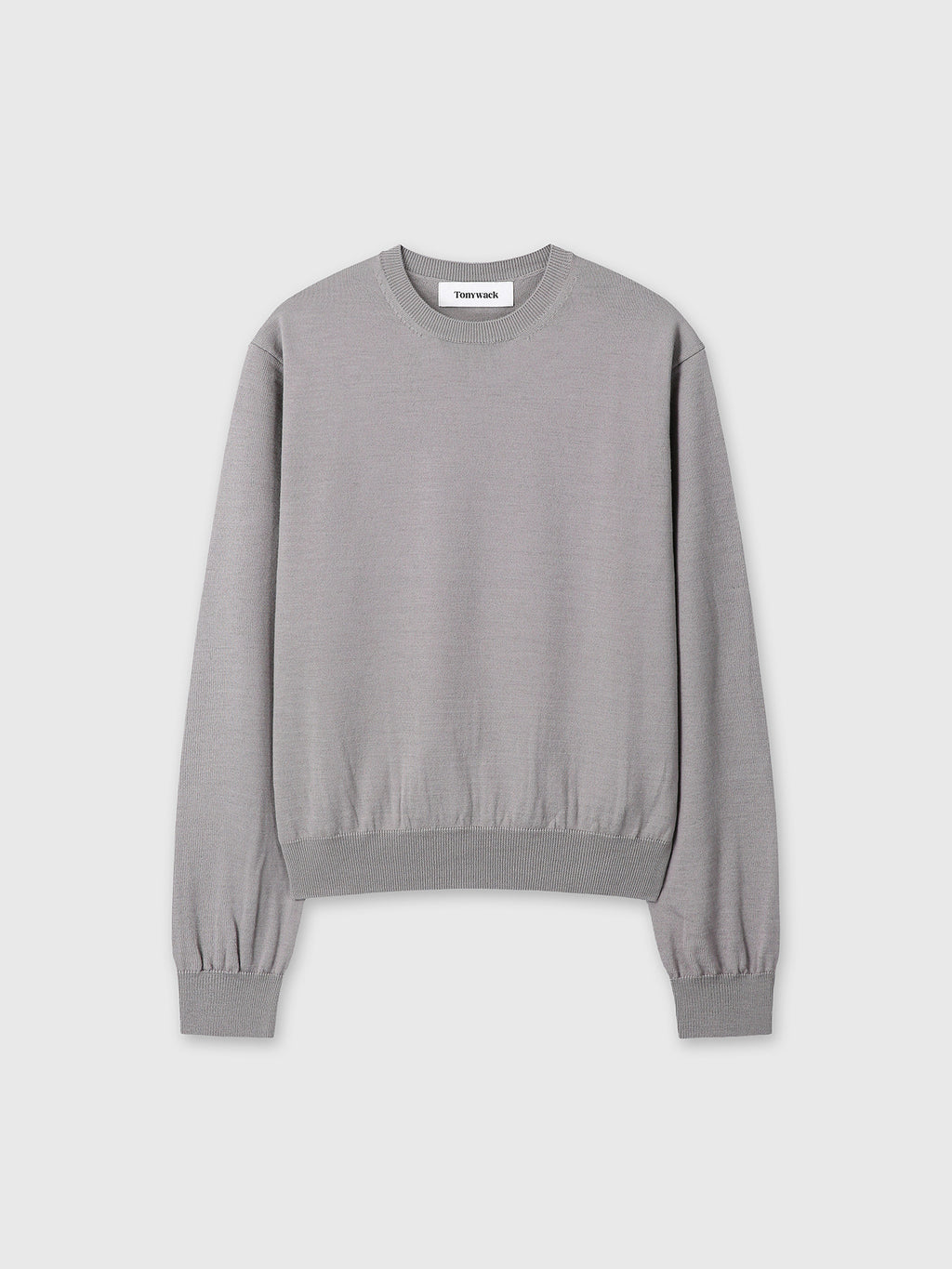 Tonywack - Spring Wool Crew Neck Knit (Pale Grey) product image 9 | TRAB K-Fashion Australia