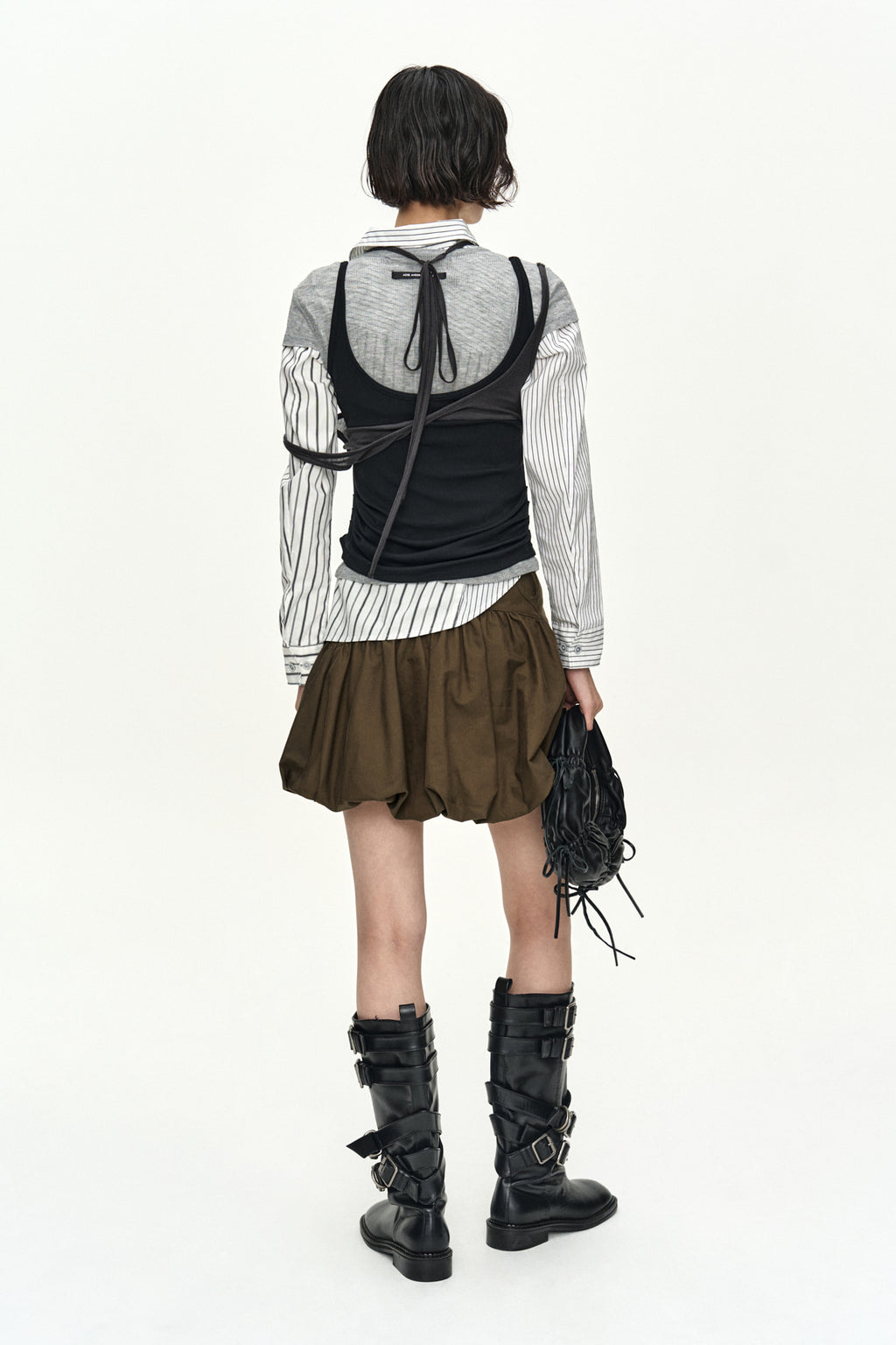 Andersson Bell - Cargo Balloon Skirt (Khaki) product image 2 | TRAB K-Fashion Australia