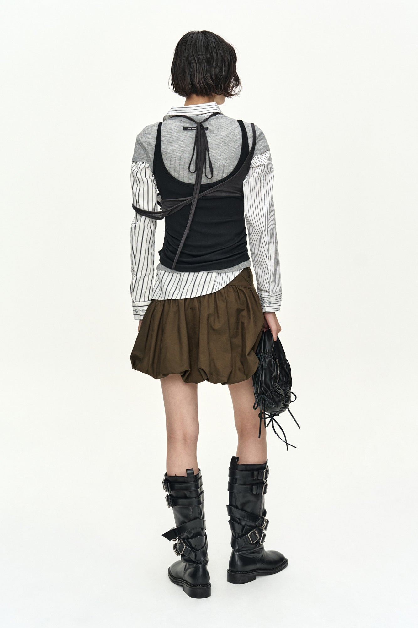 Andersson Bell - Cargo Balloon Skirt (Khaki) product image 2 | TRAB K-Fashion Australia