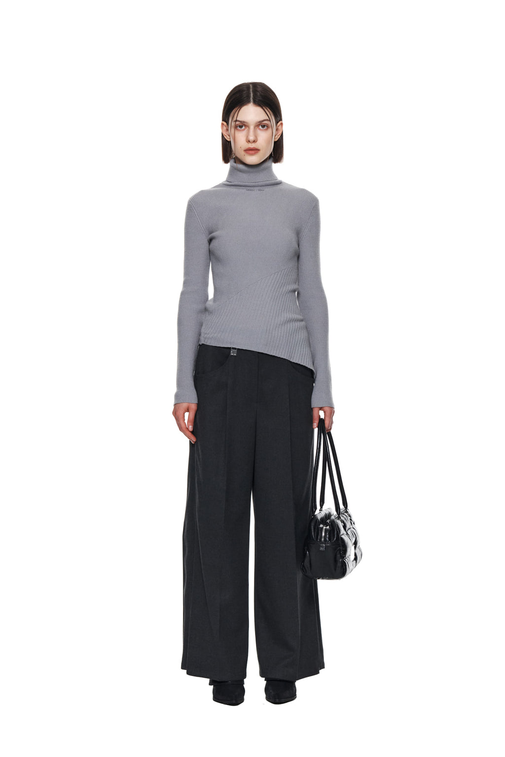 Matin Kim - Side Pleats Trouser (Charcoal) product image 5 | TRAB K-Fashion Australia