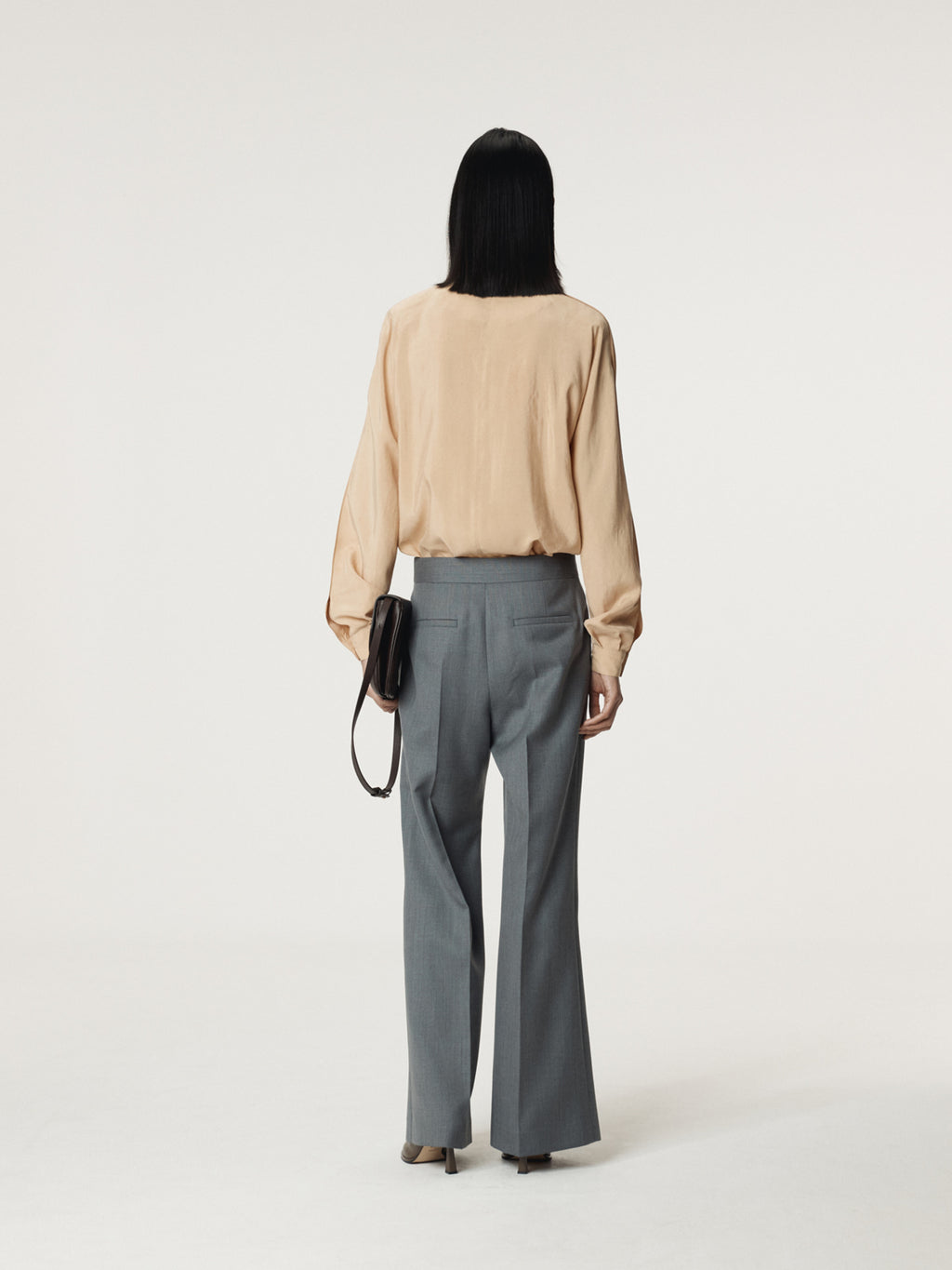 Recto - Collar Detail Fluid Zip Blouse (Yellow Beige) product image 4 | TRAB K-Fashion Australia