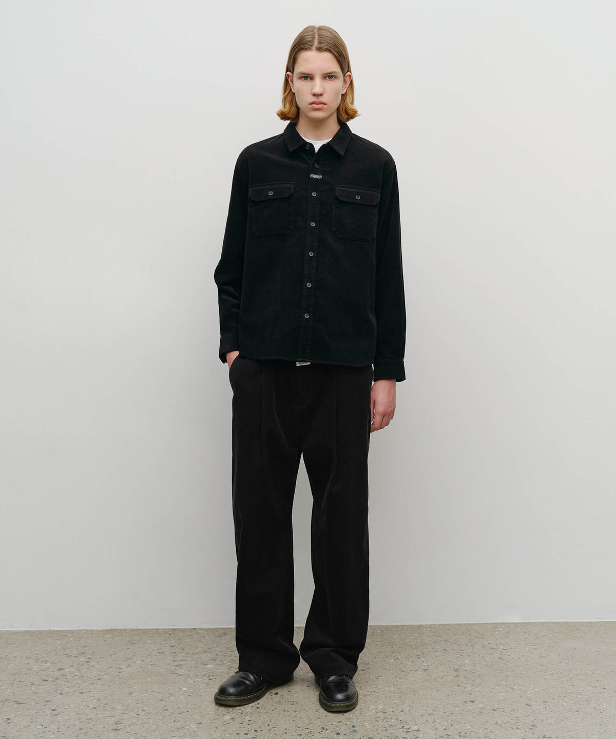 Marithe & Francois Girbaud - Corduroy Pants (Black) product image 3 | TRAB K-Fashion Australia
