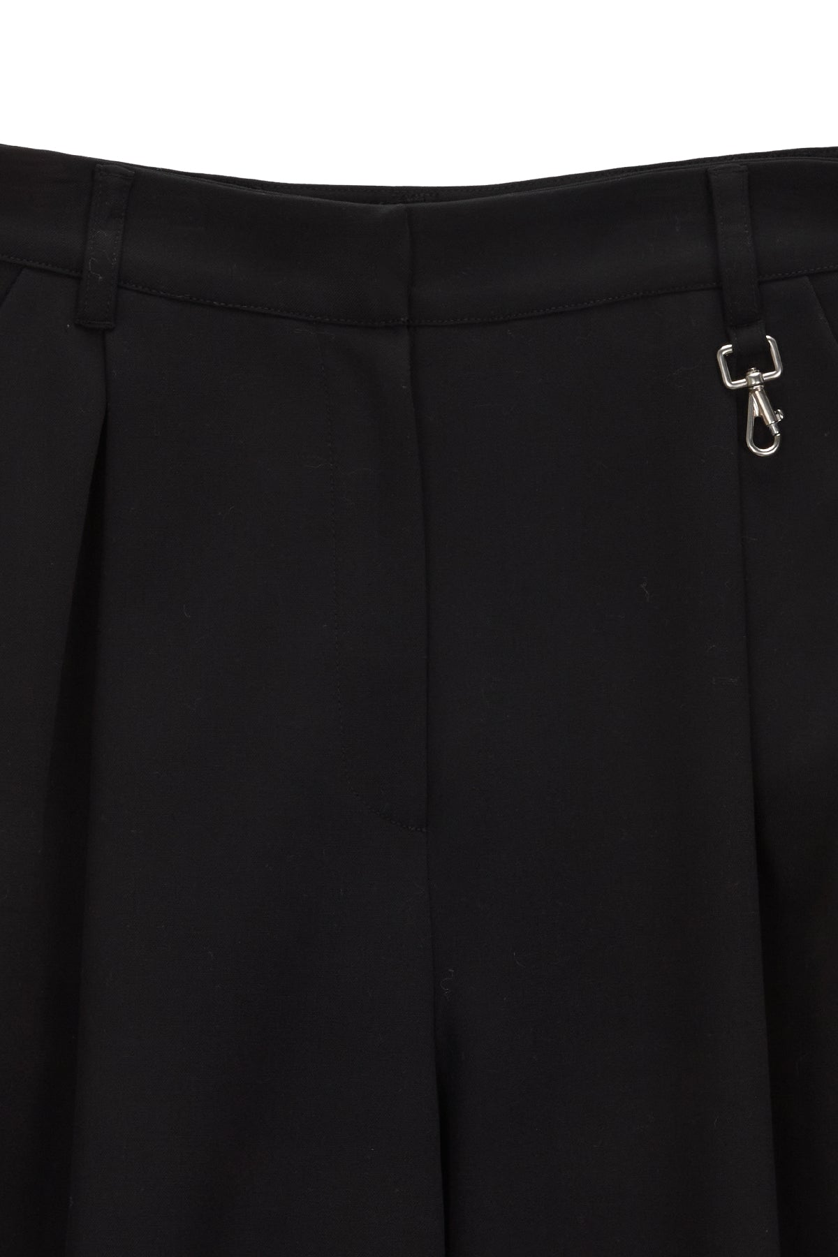 Matin Kim - Tuck Pocket Point Wide Pants (Black) product image 3 | TRAB K-Fashion Australia