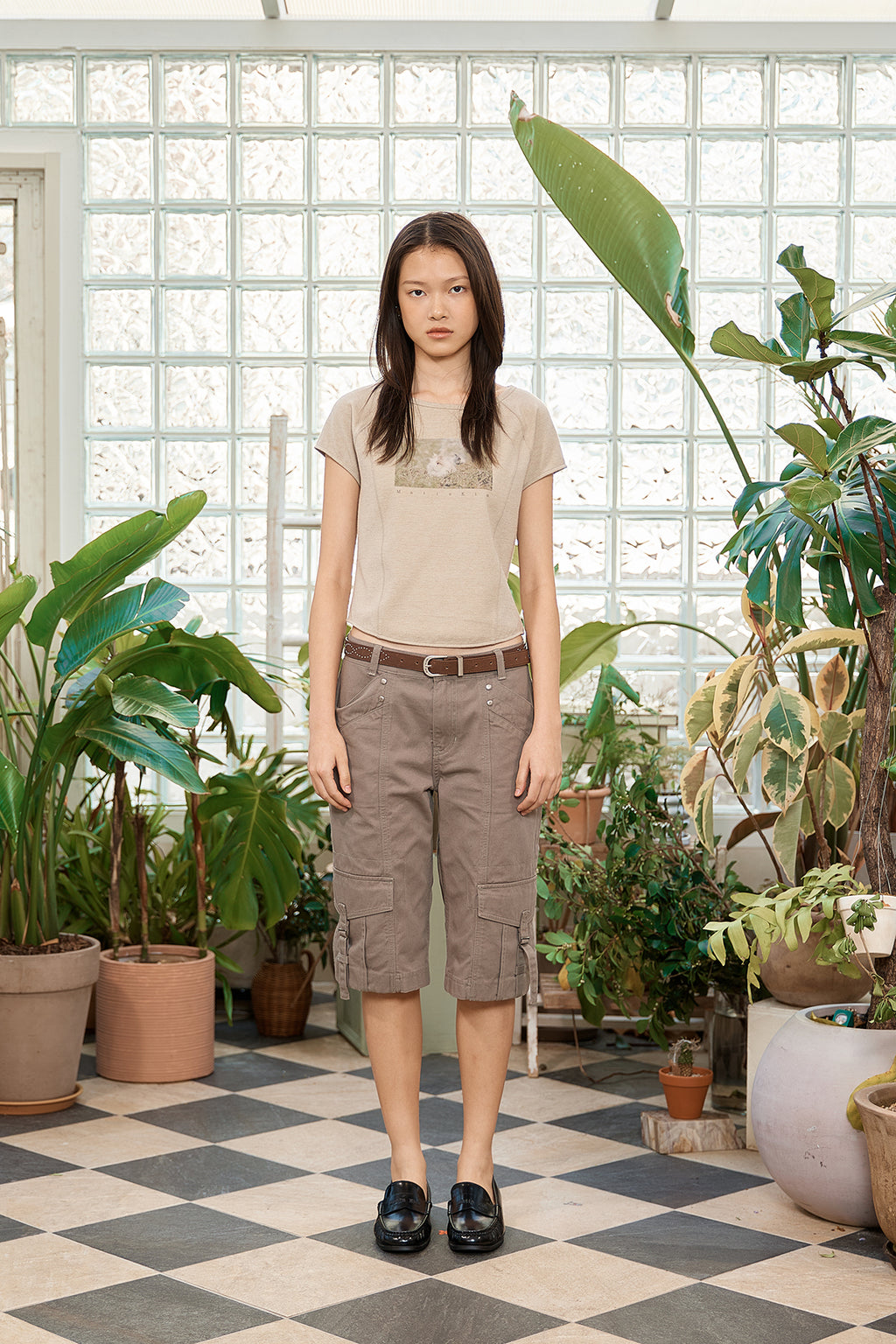 Matin Kim - Rabbit Printing Raglan Slim Top (Beige) product image 11 | TRAB K-Fashion Australia