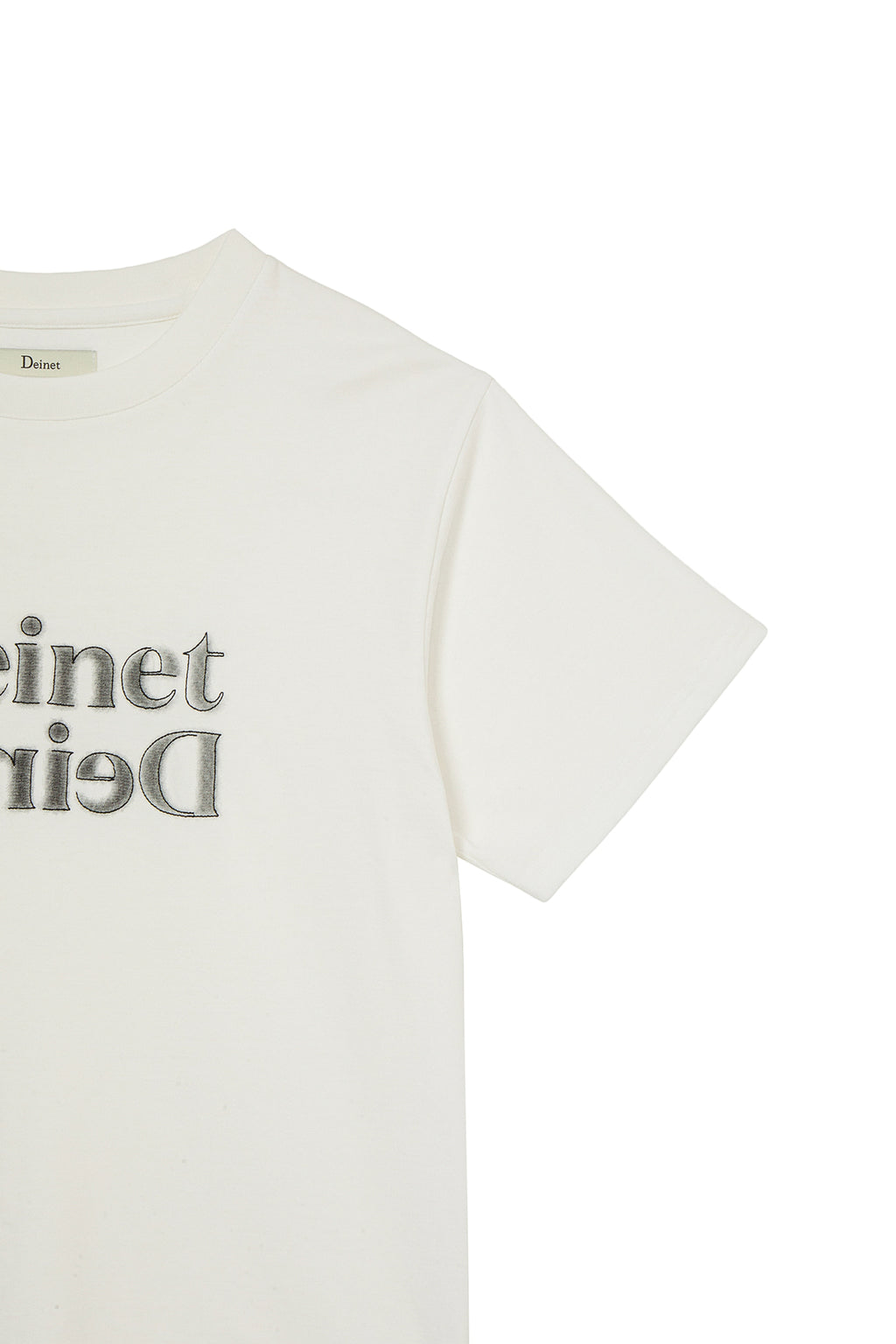 Deinet - Brushed Stitch Point Regular T-Shirt (White) product image 4 | TRAB K-Fashion Australia