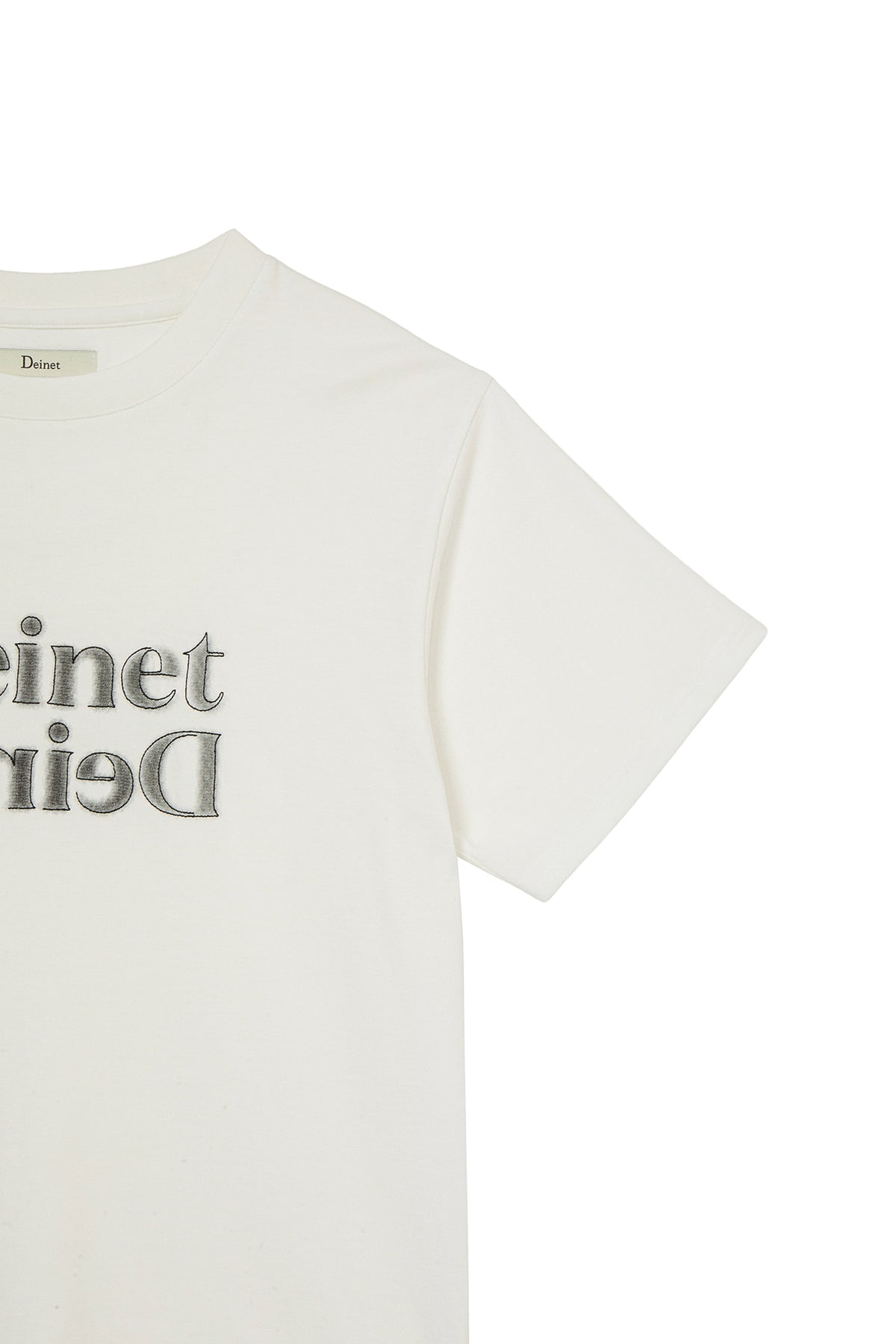 Deinet - Brushed Stitch Point Regular T-Shirt (White) product image 4 | TRAB K-Fashion Australia