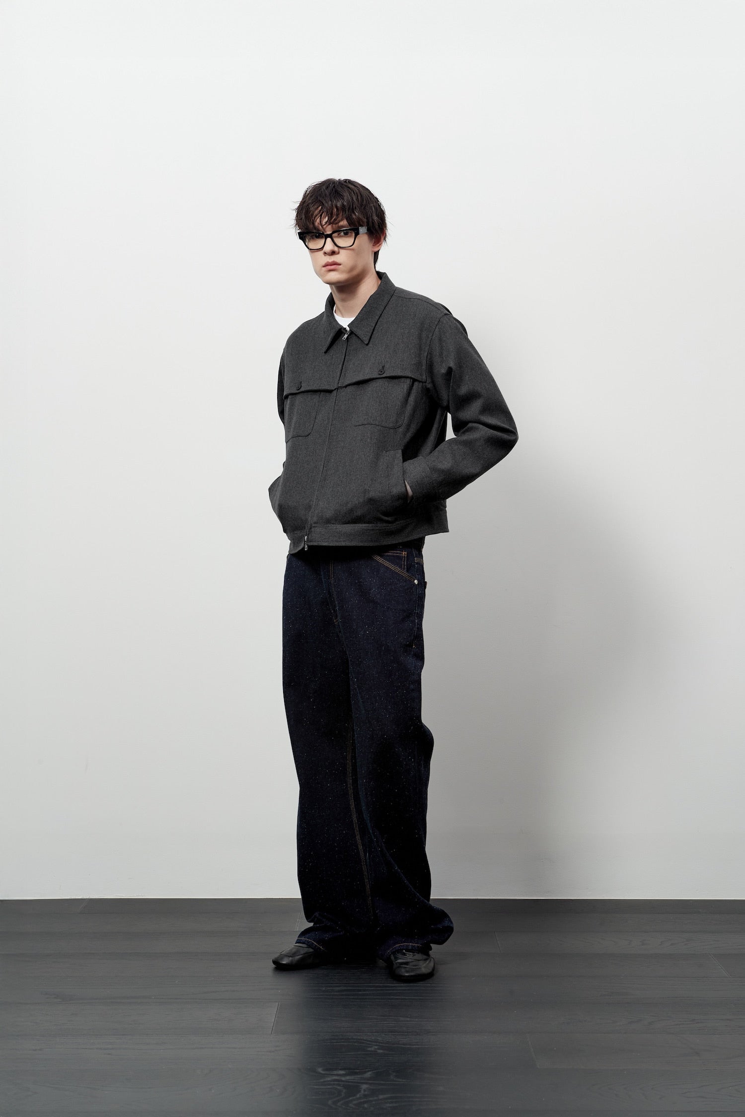 Stu - Cover Pocket Crop Jacket (Grey) product image 8 | TRAB K-Fashion Australia