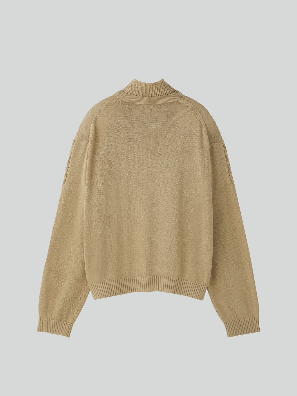 Recto - Waffle Collar Knit Top (Beige Khaki) product image 5 | TRAB K-Fashion Australia