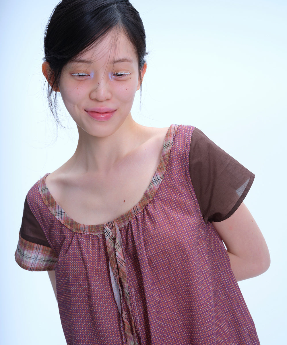 Coyseio - Strap Shirring Blouse (Brown) product image 6 | TRAB K-Fashion Australia