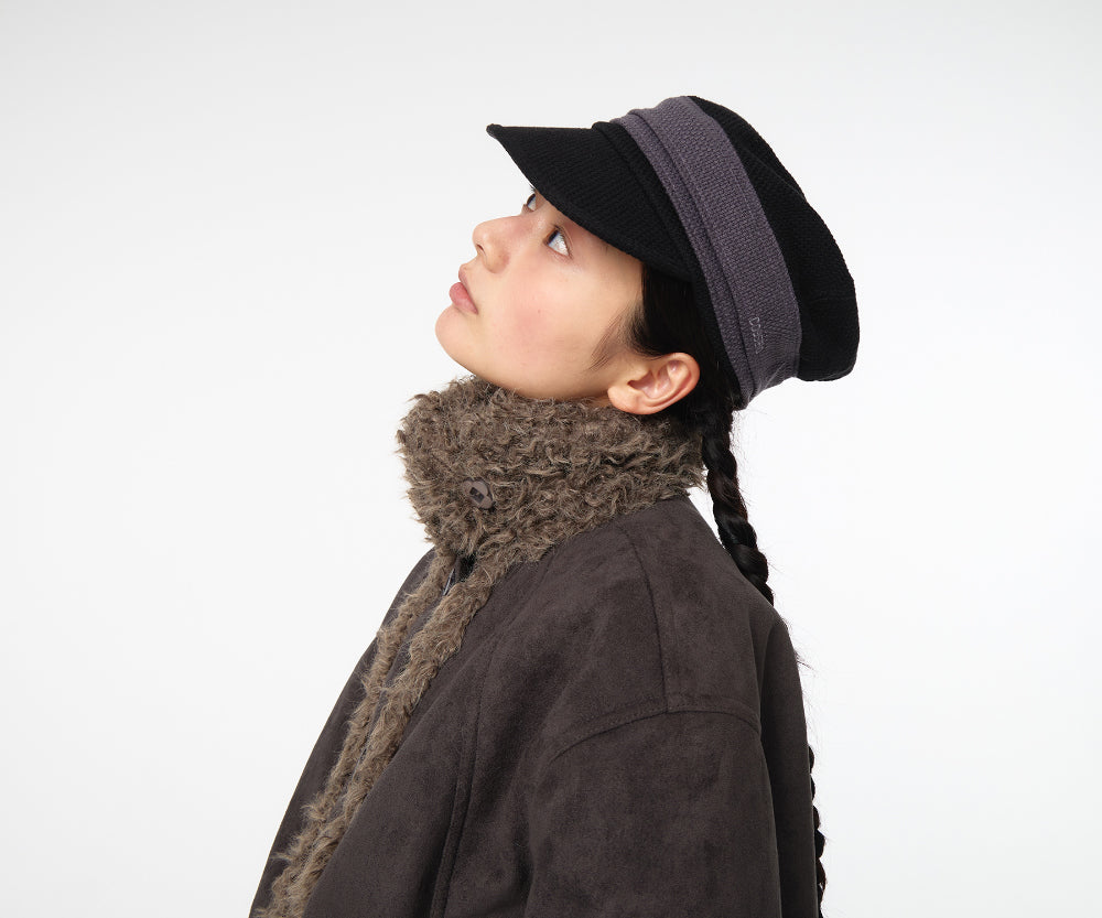 Coyseio - Hairy Suede Mustang Jacket (Charcoal) product image 2 | TRAB K-Fashion Australia