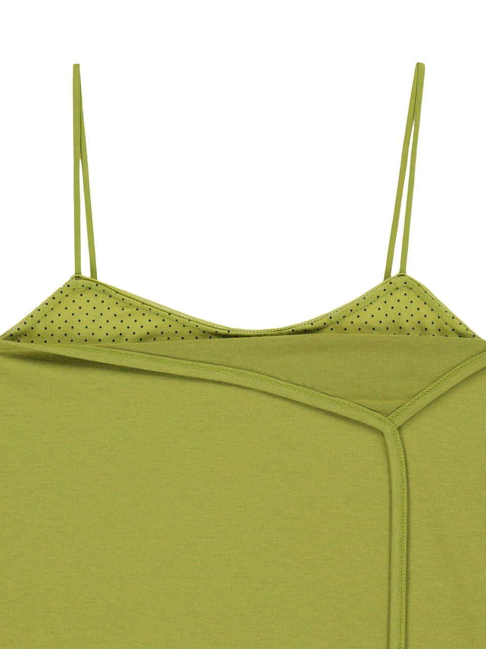 Kijun - [Ships 29 June] Polka Dot Layered Tank Top (Olive Green) product image 11 | TRAB K-Fashion Australia