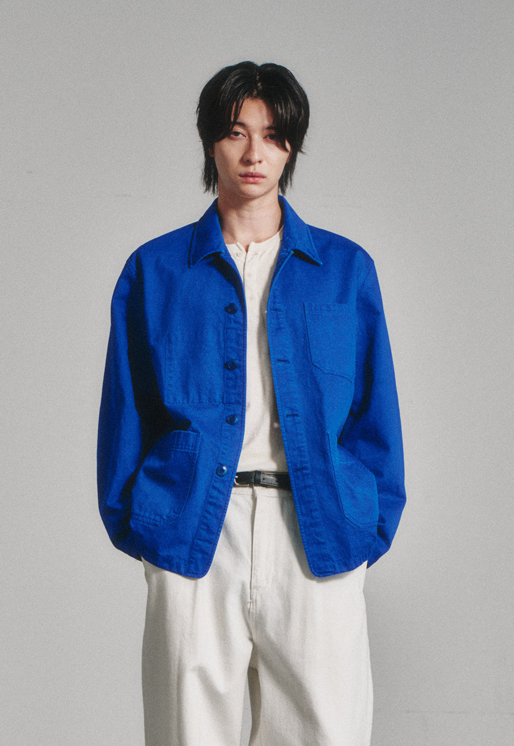 Art if acts - French Work Jacket (Vintage Blue) product image 5 | TRAB K-Fashion Australia