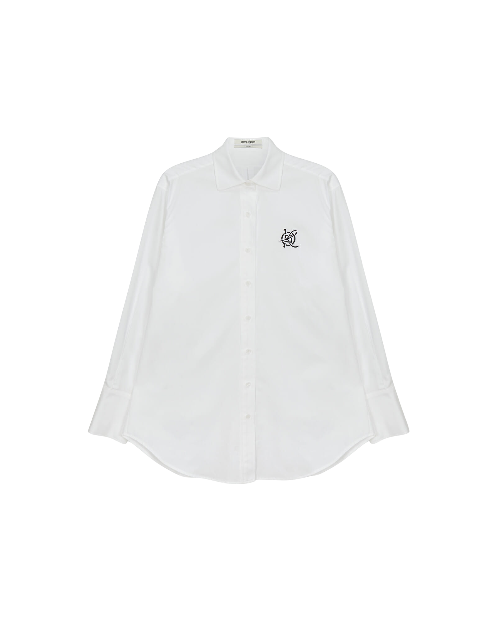 Kimhe Kim - Embroidery Oversized Shirt (White) product image 1 | TRAB K-Fashion Australia