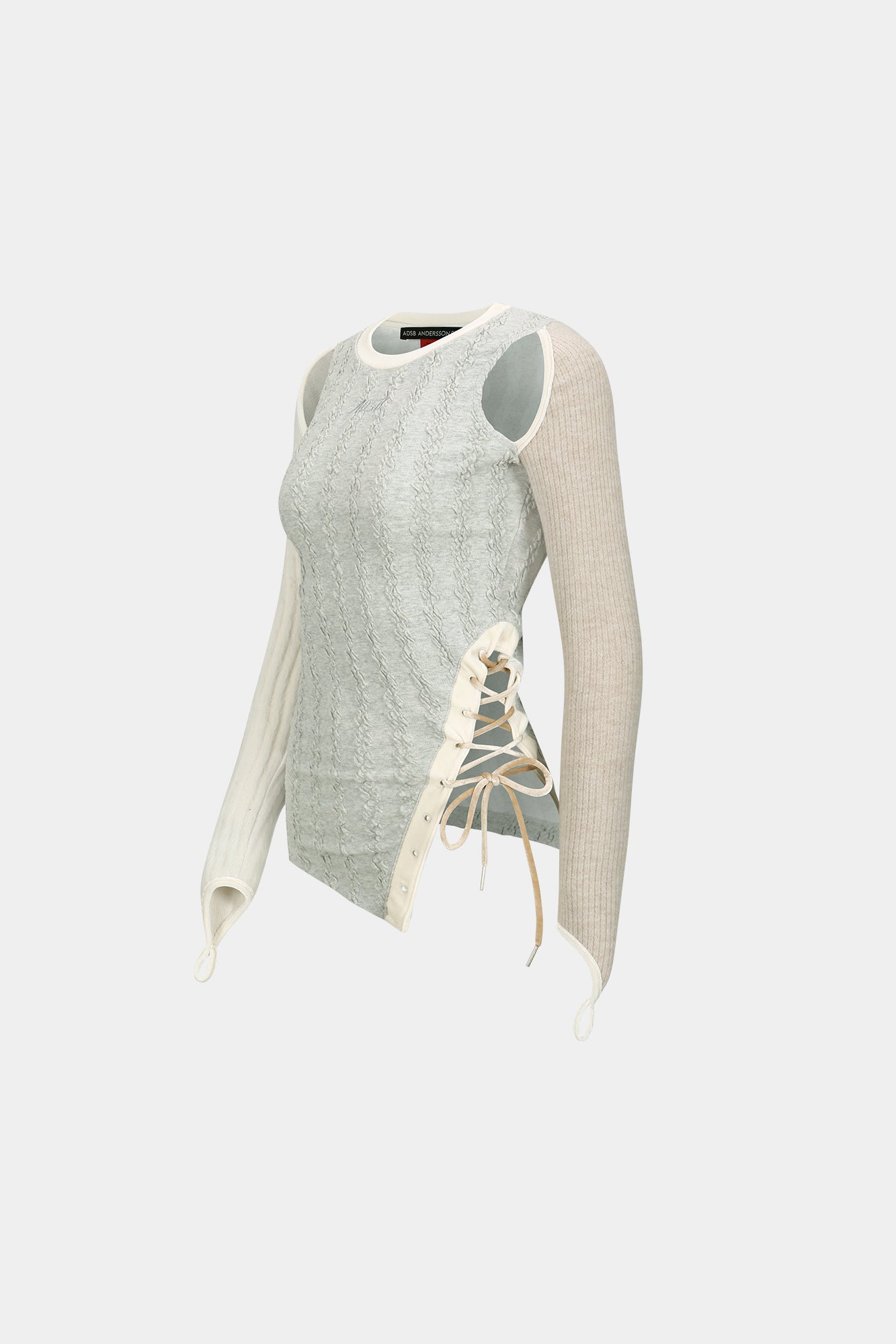 Andersson Bell - Braids Cut-Out Top (Oatmeal) product image 7 | TRAB K-Fashion Australia