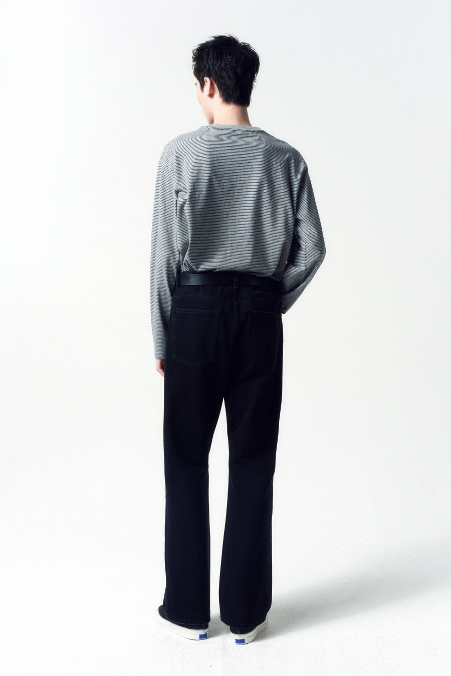 Insilence - Semi-flare jeans (Washed Black) product image 6 | TRAB K-Fashion Australia