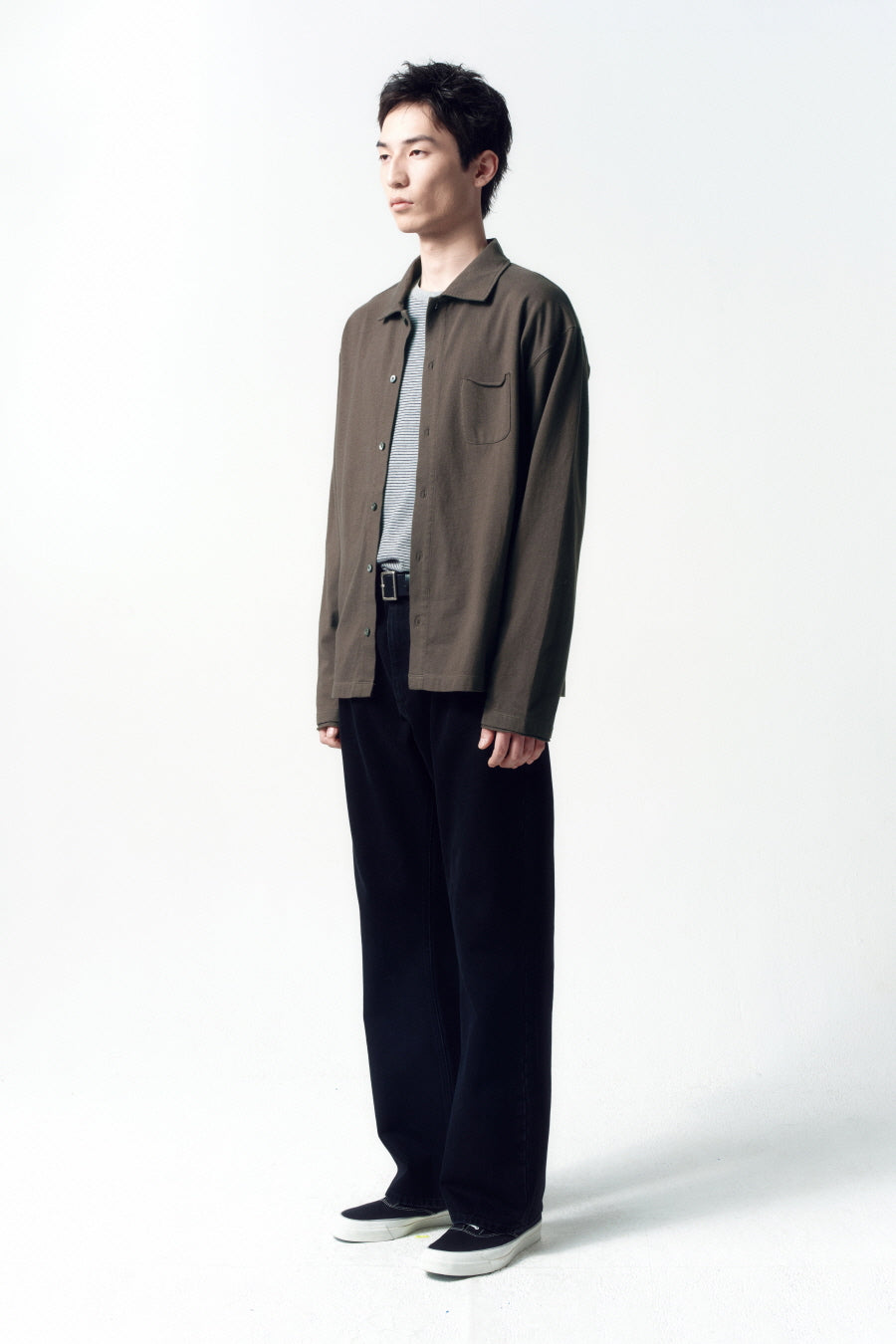 Insilence - Organic Cotton Jersey Shirt (Brown) product image 3 | TRAB K-Fashion Australia