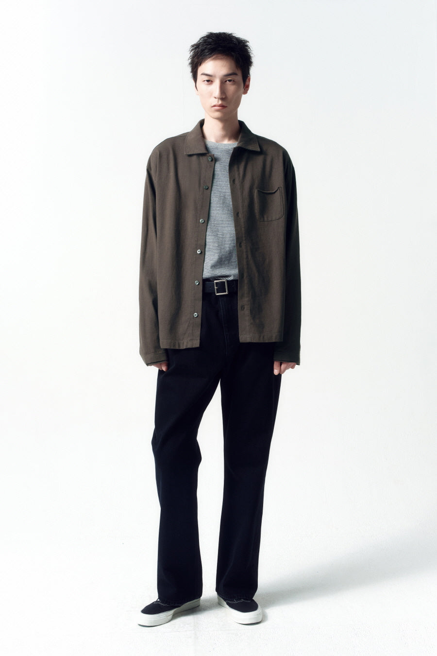 Insilence - Organic Cotton Jersey Shirt (Brown) product image 6 | TRAB K-Fashion Australia