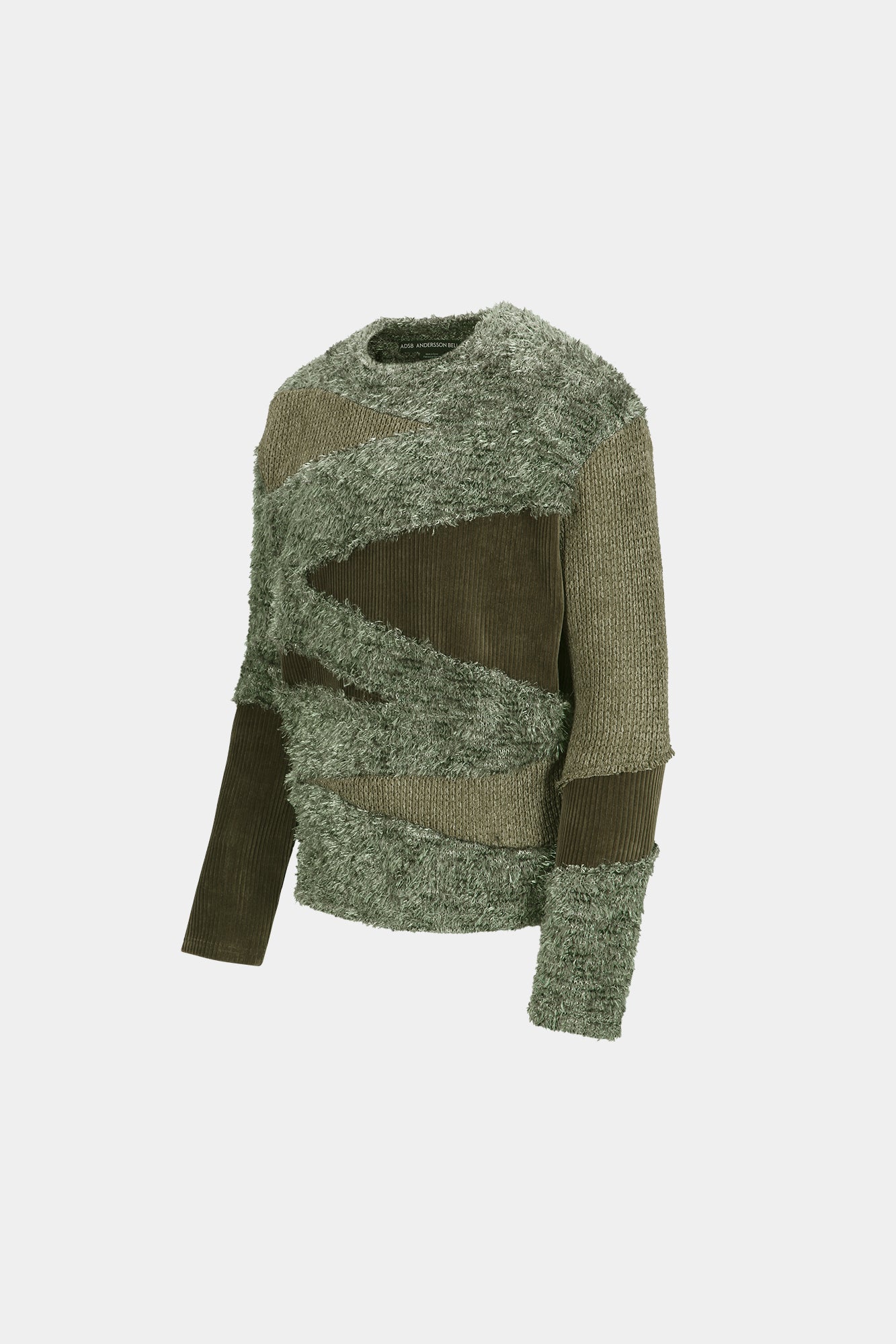 Andersson Bell - Ghillie Color Block Sweater (Khaki) product image 8 | TRAB K-Fashion Australia
