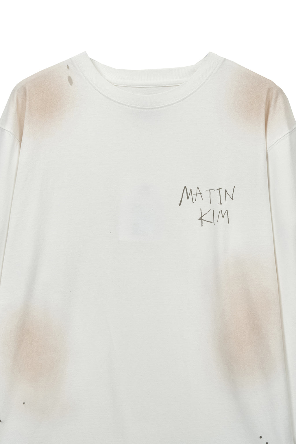 Matin Kim - Vintage Washed Logo Top (Ivory) product image 3 | TRAB K-Fashion Australia