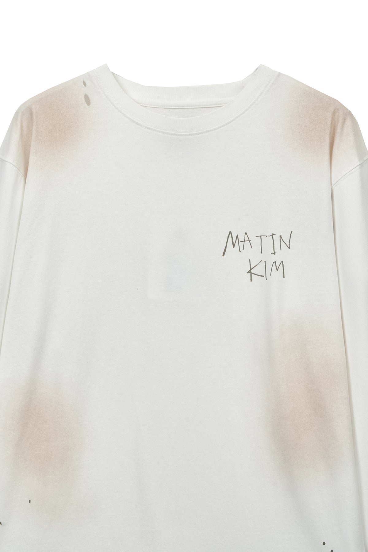 Matin Kim - Vintage Washed Logo Top (Ivory) product image 3 | TRAB K-Fashion Australia
