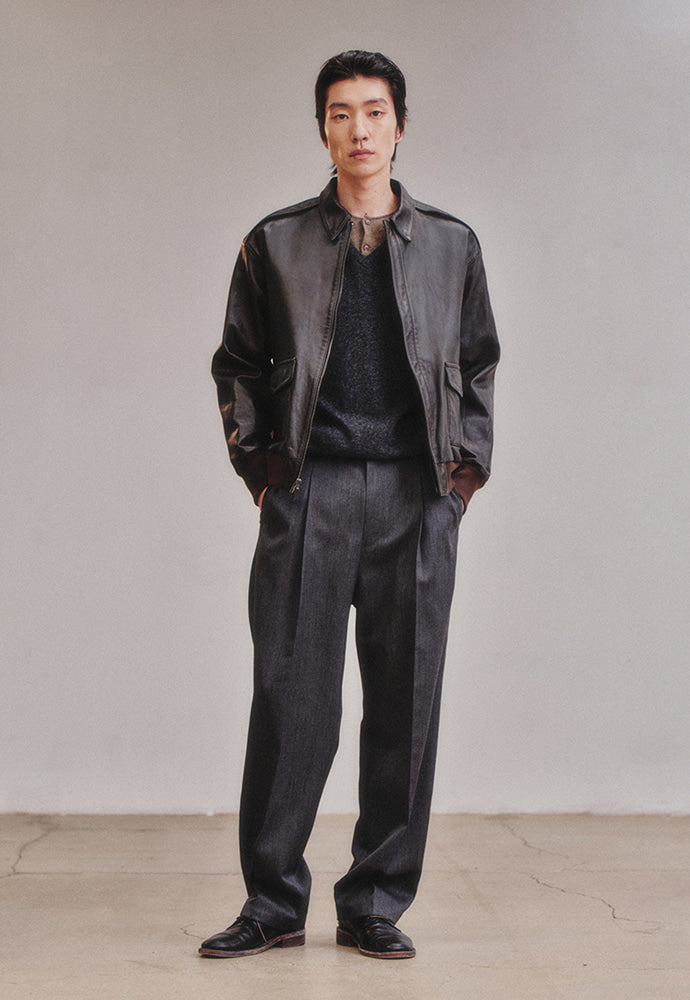 Art if acts - Washed Goat Leather A2 Jacket (Brown) product image 3 | TRAB K-Fashion Australia