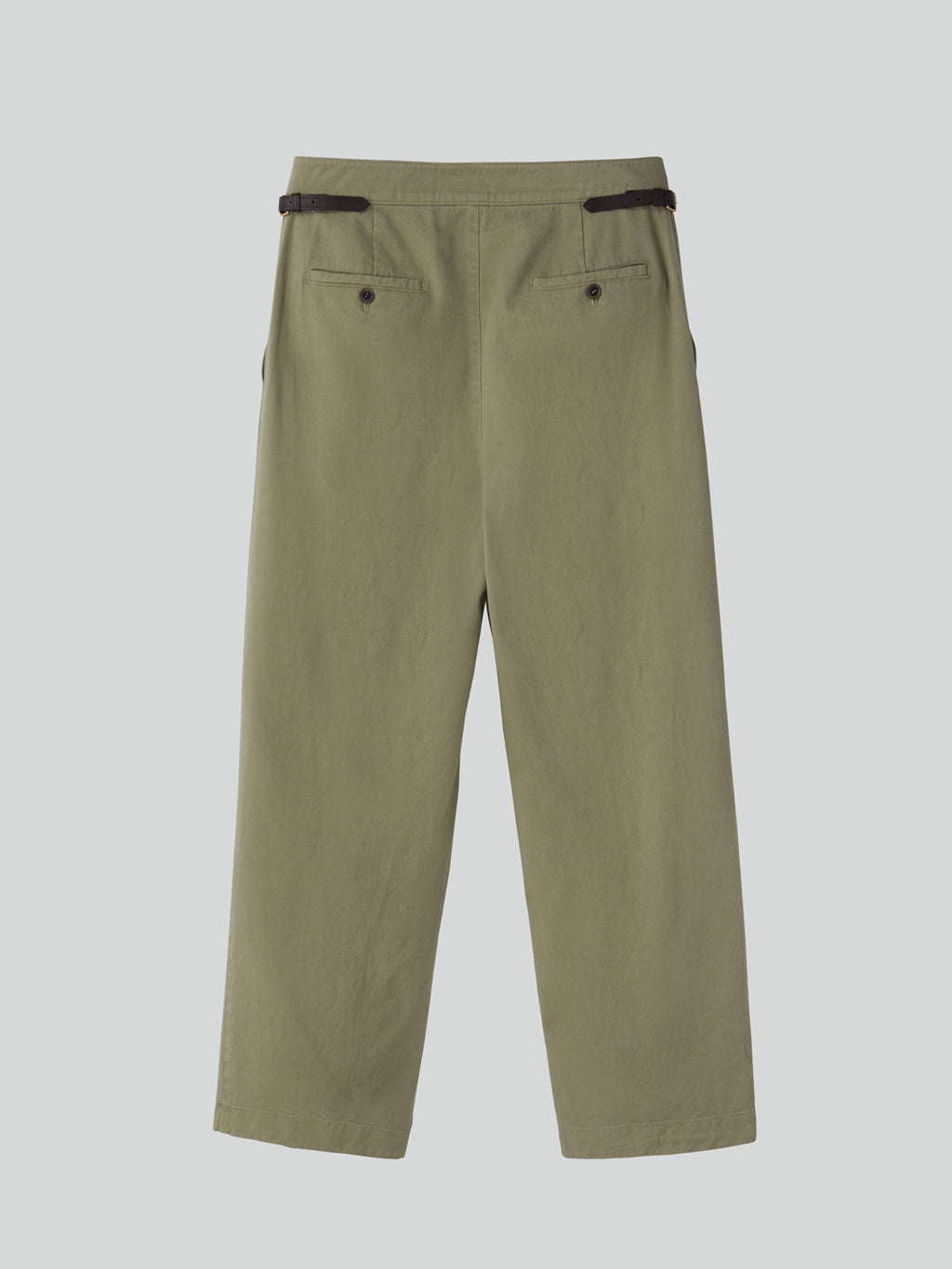 Recto - Waist Belt Detail Cotton Pants (Light Khaki) product image 6 | TRAB K-Fashion Australia