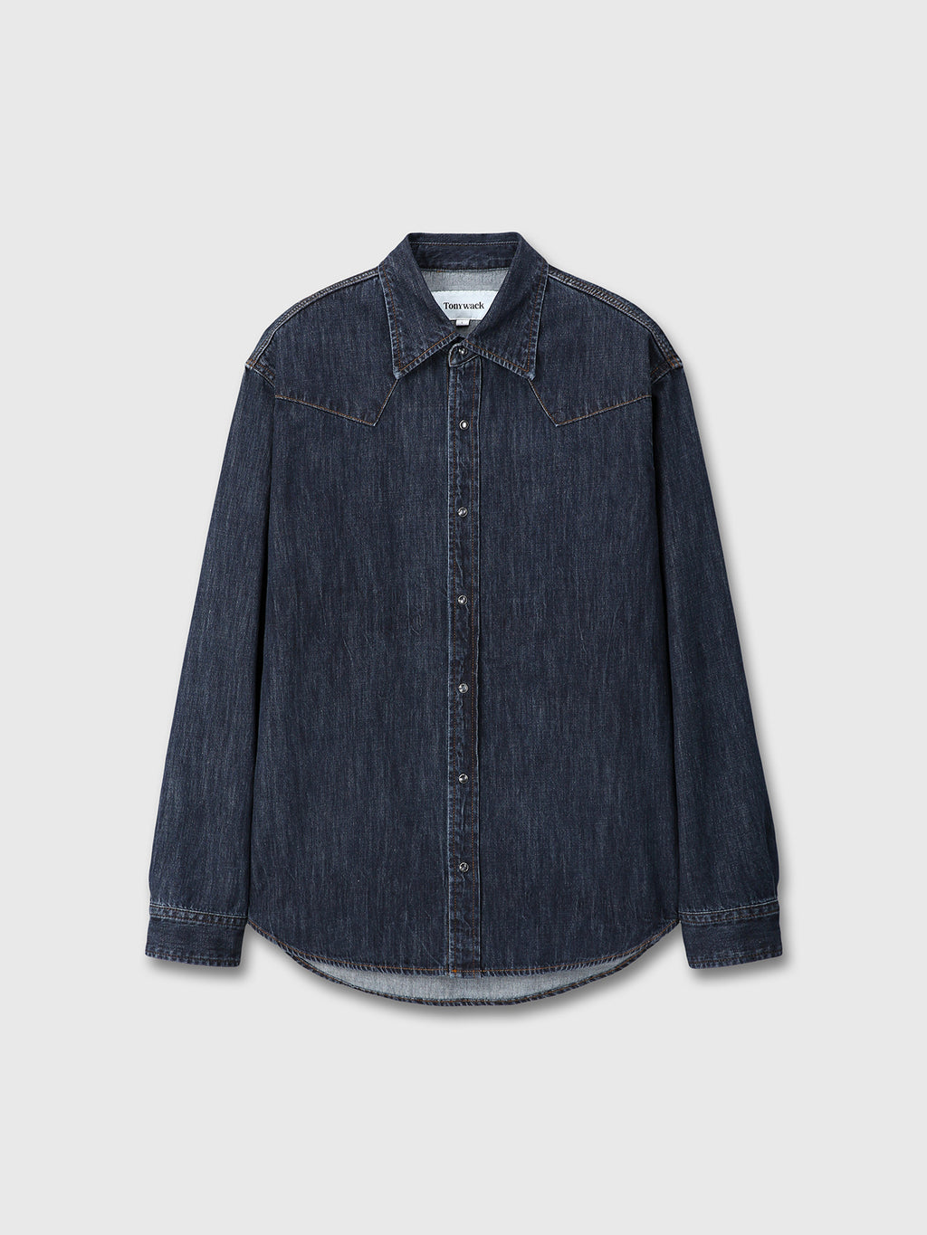 Tonywack - Washed Denim Western Shirt (Dark Blue) product image 9 | TRAB K-Fashion Australia