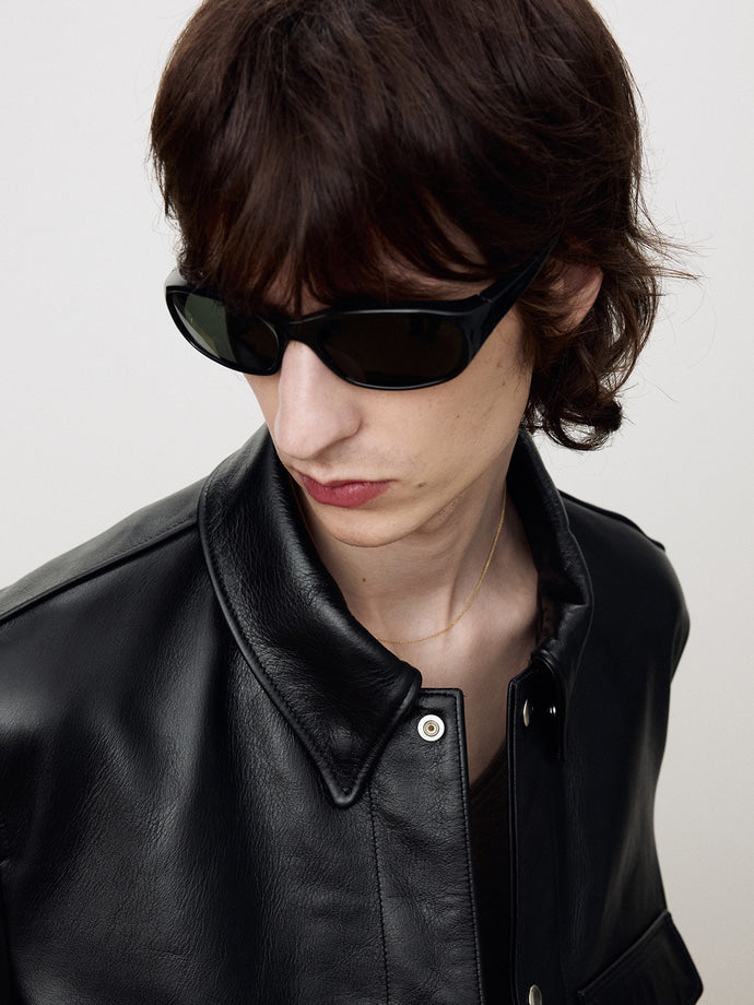 Tonywack - Leather Biker Short Blouson (Black) product image 4 | TRAB K-Fashion Australia