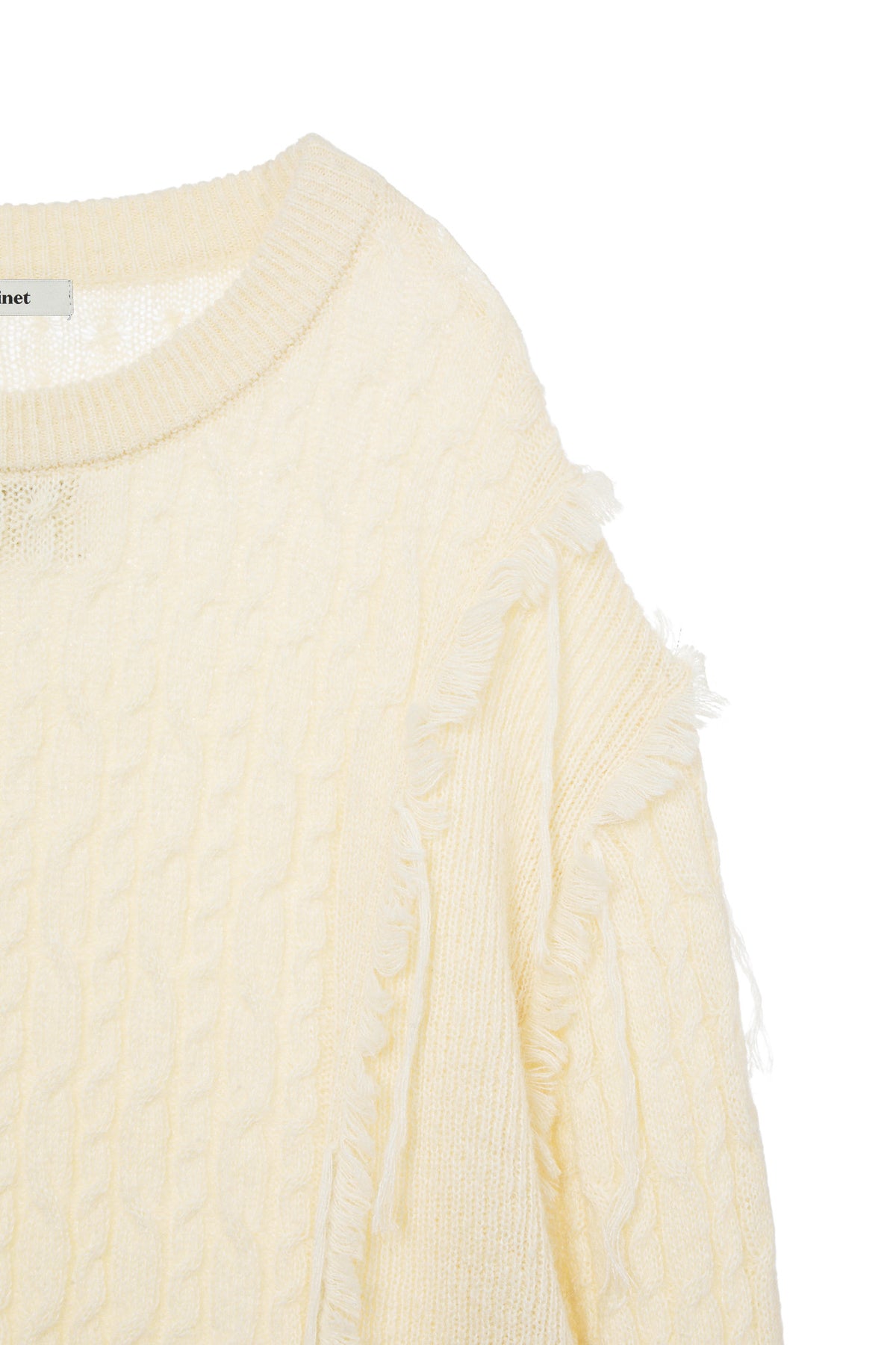 Deinet - Cabled Pullover Knit (Ivory) product image 5 | TRAB K-Fashion Australia