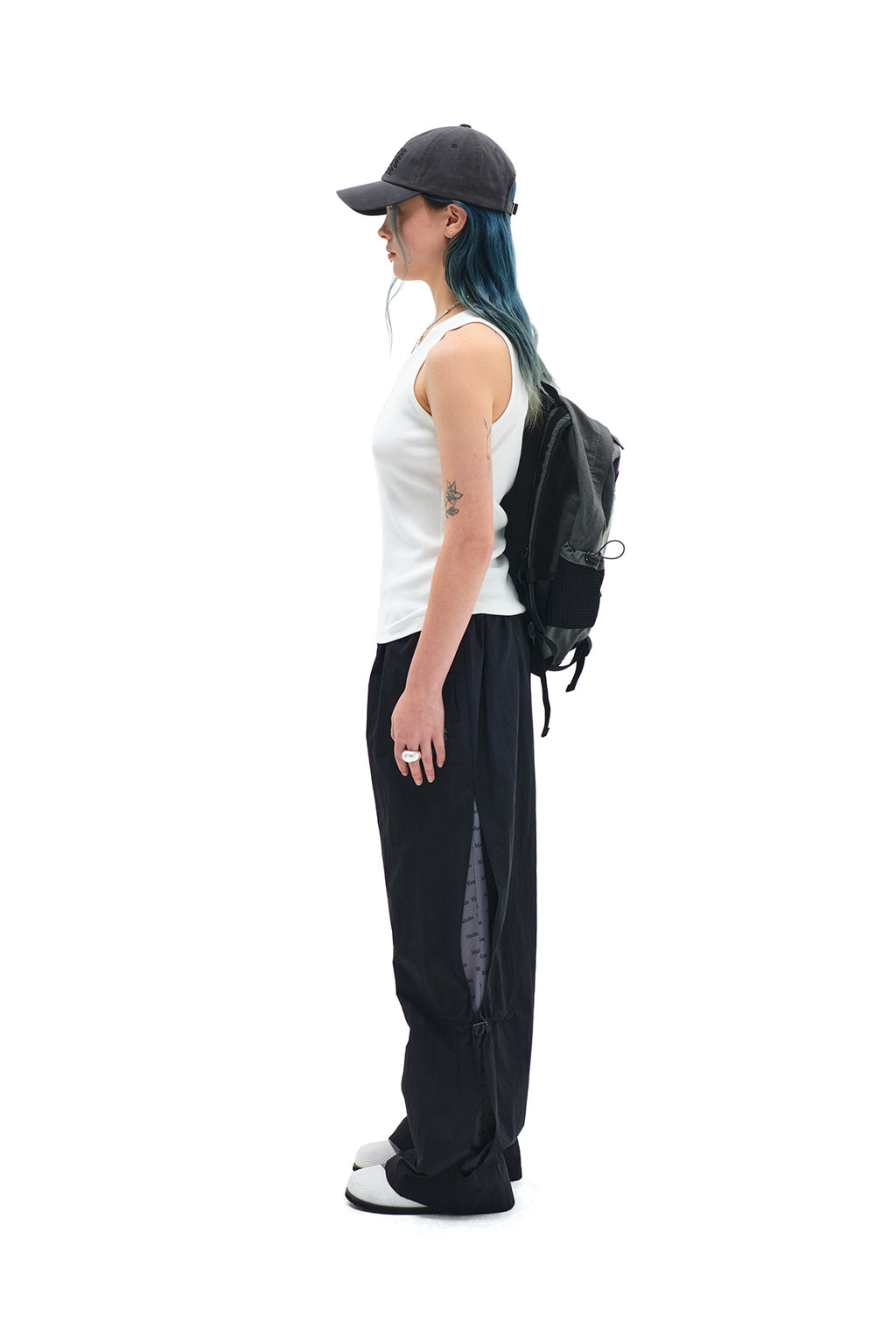 Matin Kim - Side Cut Out Layered Pants (Black) product image 6 | TRAB K-Fashion Australia