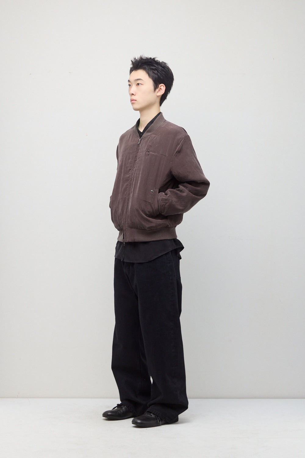 Hatchingroom - Regular Bomber (Burgundy) product image 4 | TRAB K-Fashion Australia