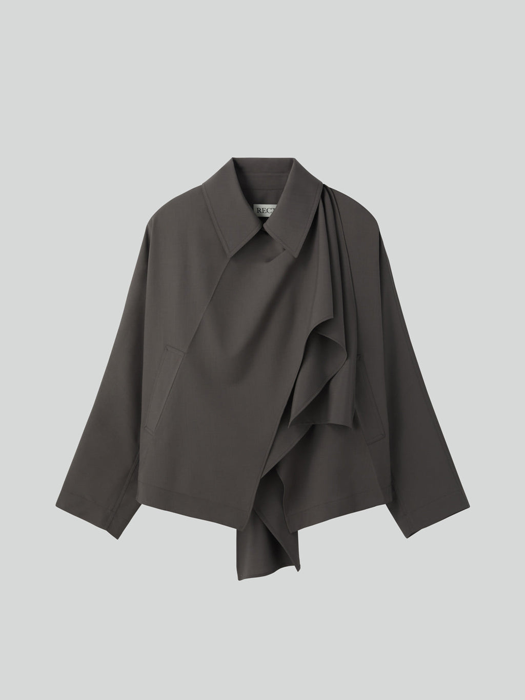 Recto - Muffler Wrap Coat (Sepia Grey) product image 4 | TRAB K-Fashion Australia