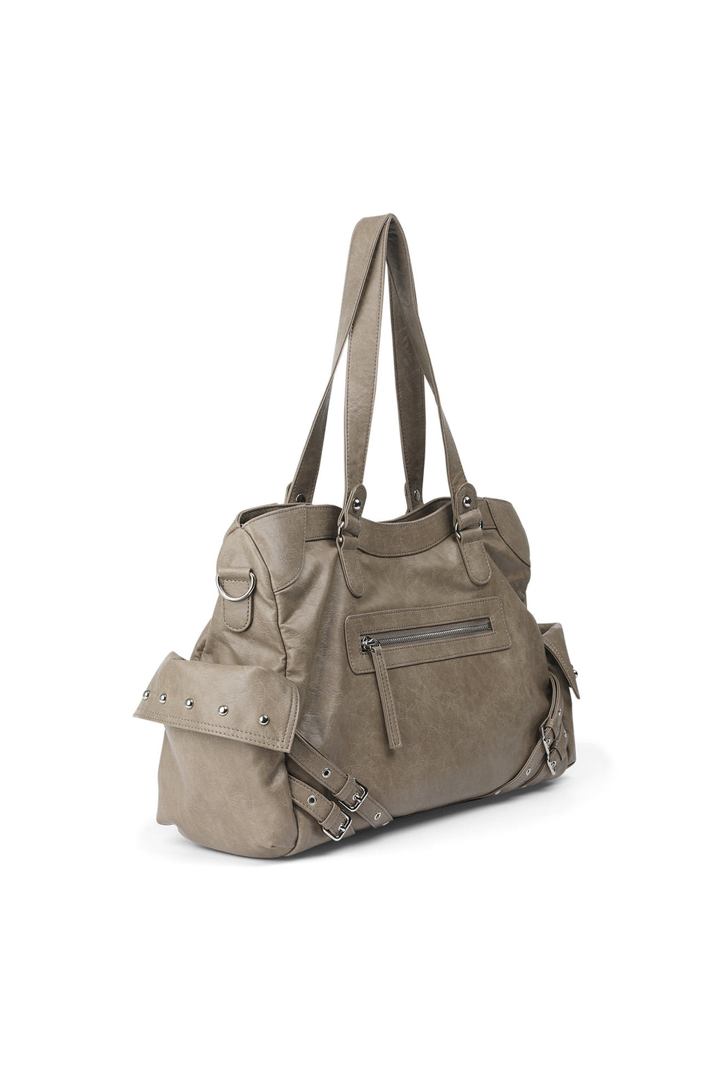 Deinet - Stud Pocket Big Bag (Khaki) product image 2 | TRAB K-Fashion Australia