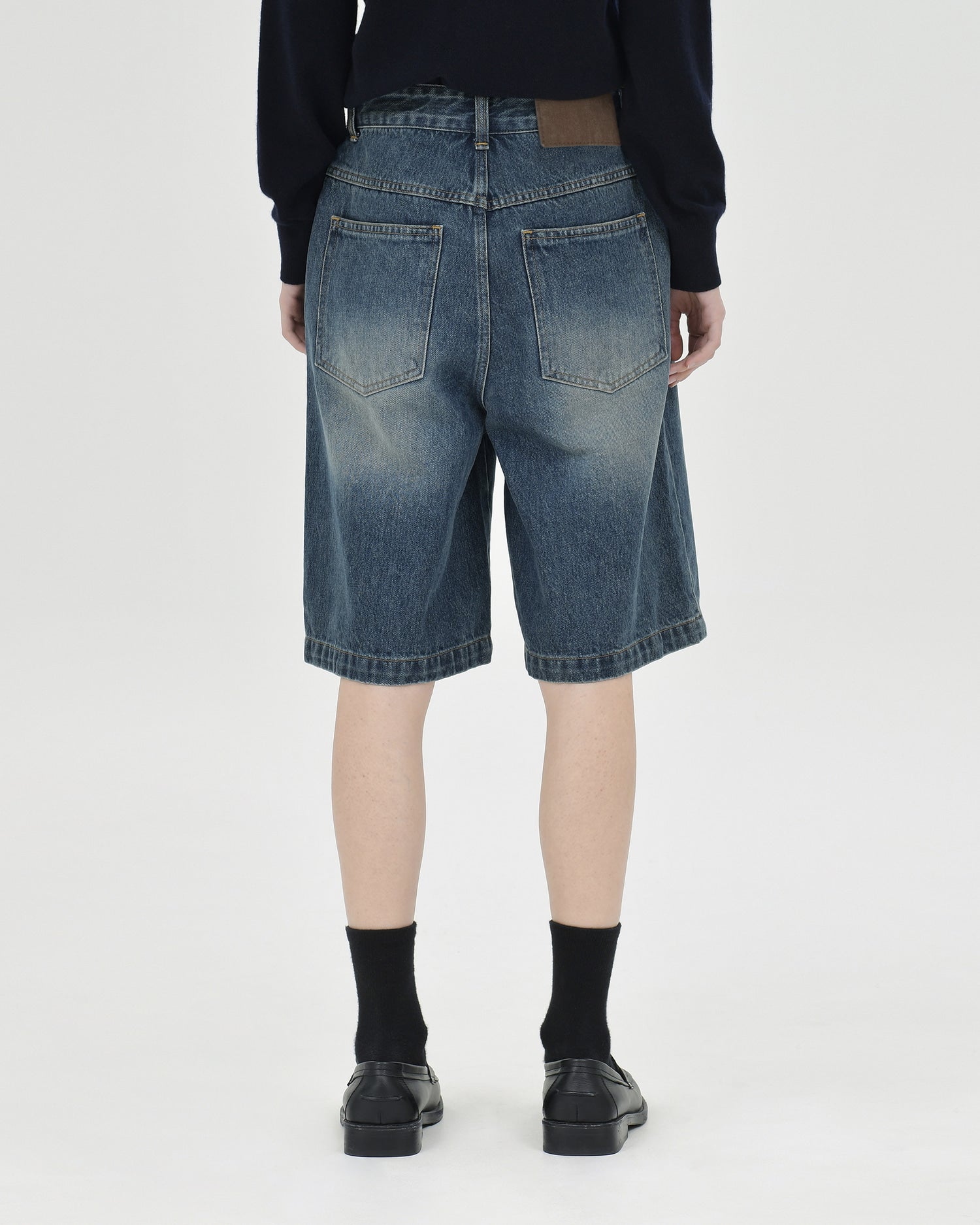 Brownyard - Bermuda Denim Pants (Indigo) product image 2 | TRAB K-Fashion Australia