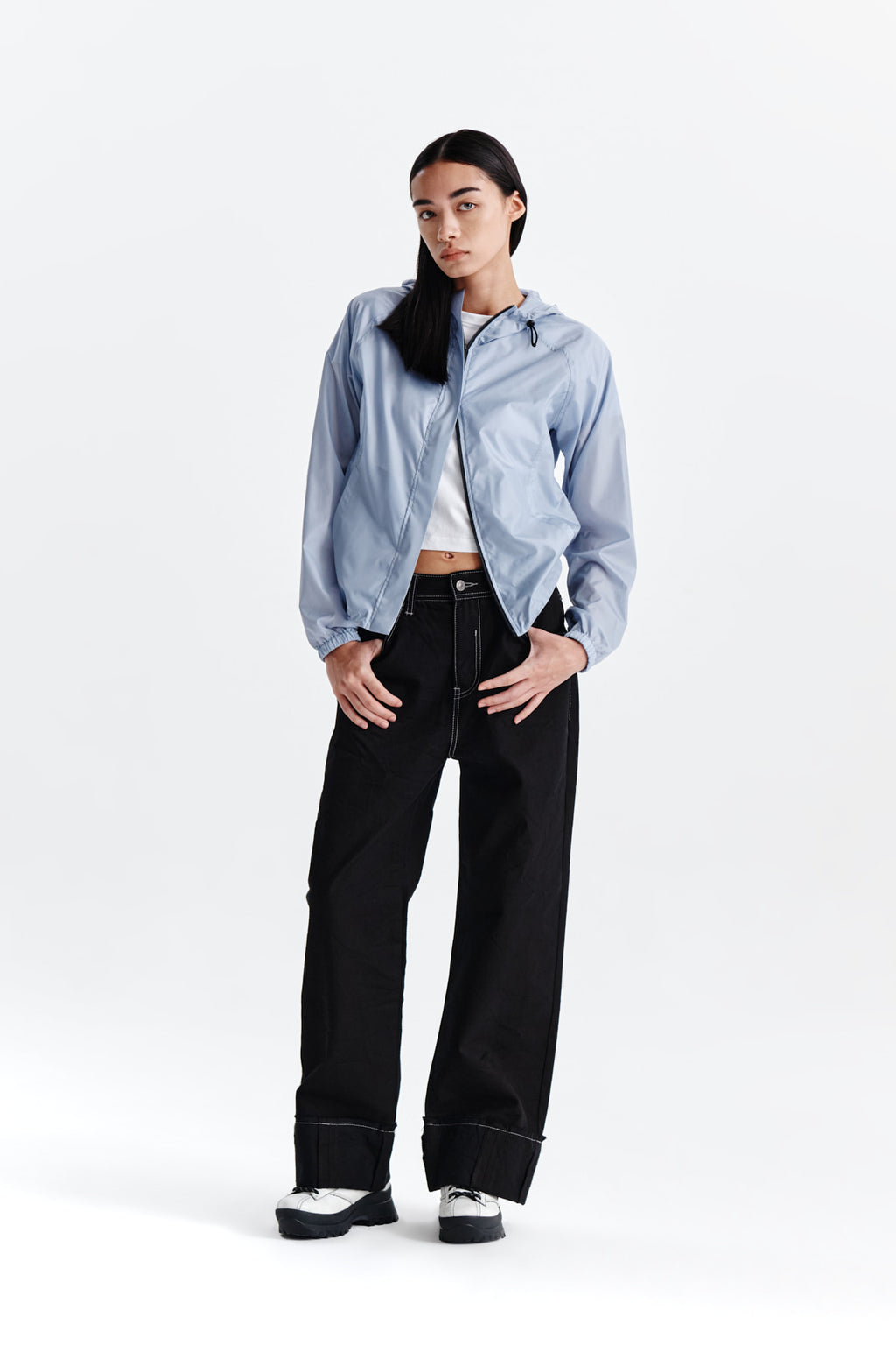 Matin Kim - Light Hoody Windbreaker (Blue) product image 8 | TRAB K-Fashion Australia