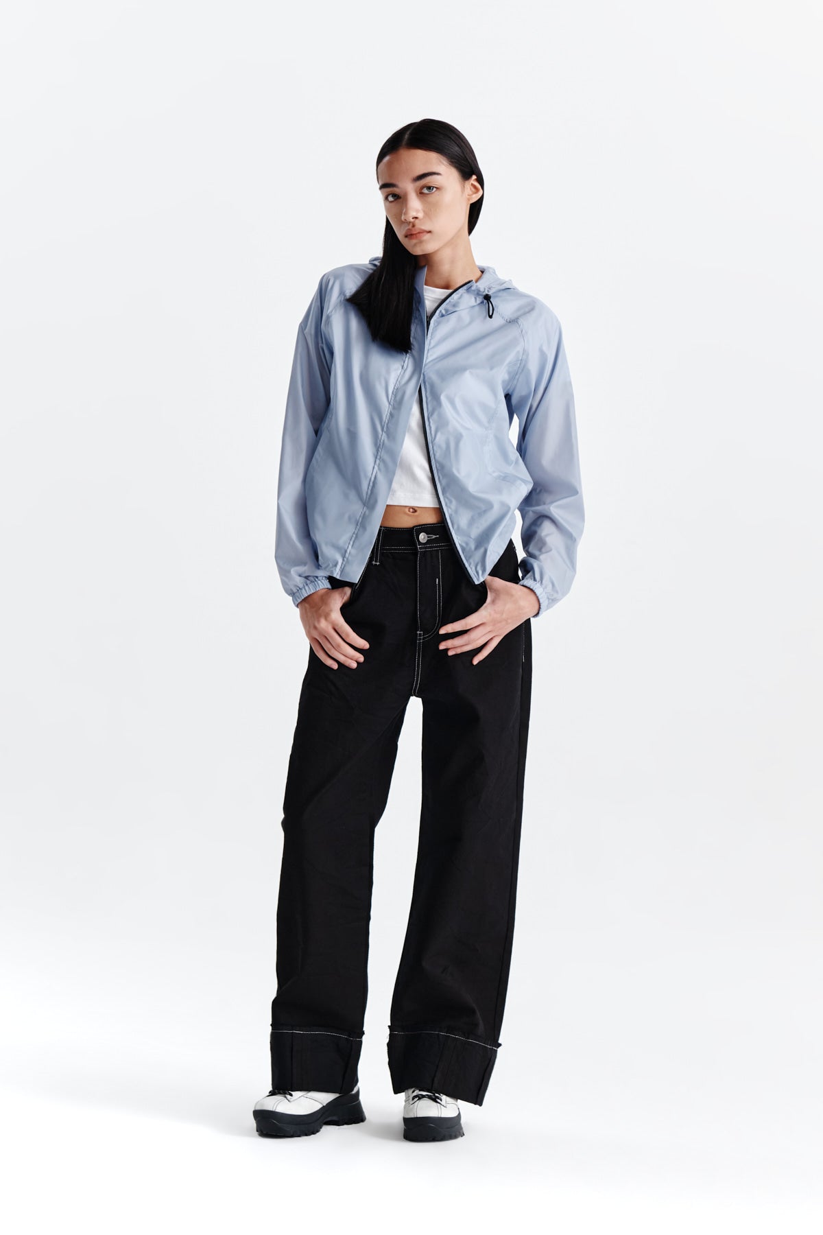 Matin Kim - Light Hoody Windbreaker (Blue) product image 8 | TRAB K-Fashion Australia