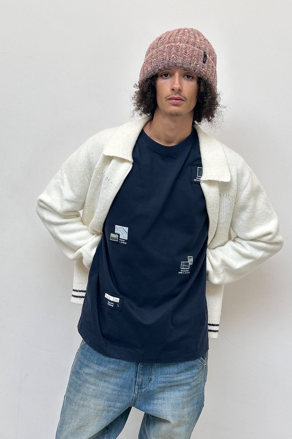 Matin Kim - Photo Patchwork Collage Top (Navy) product image 7 | TRAB K-Fashion Australia