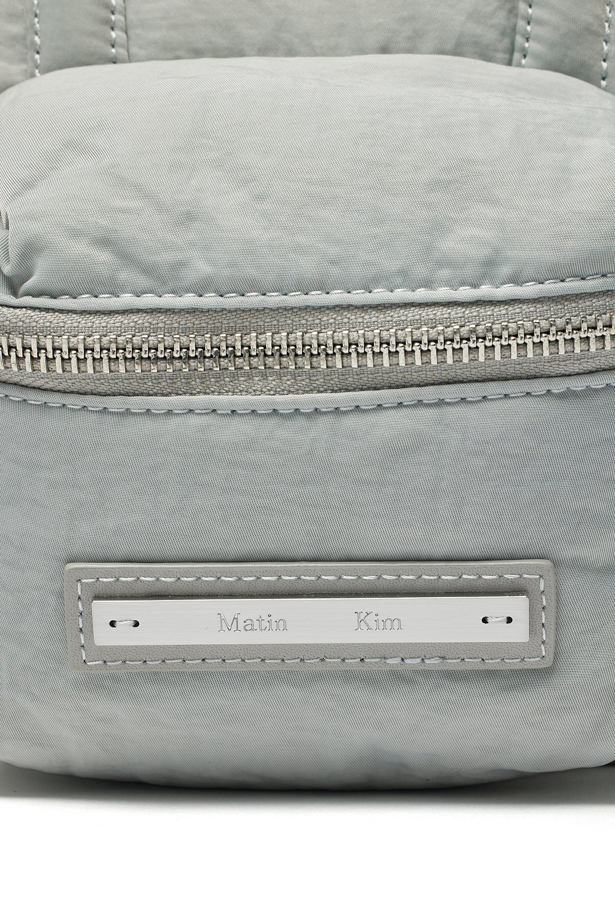 Matin Kim - Padded Cargo Two Way Mini Bag (Light Grey) product image 3 | TRAB K-Fashion Australia