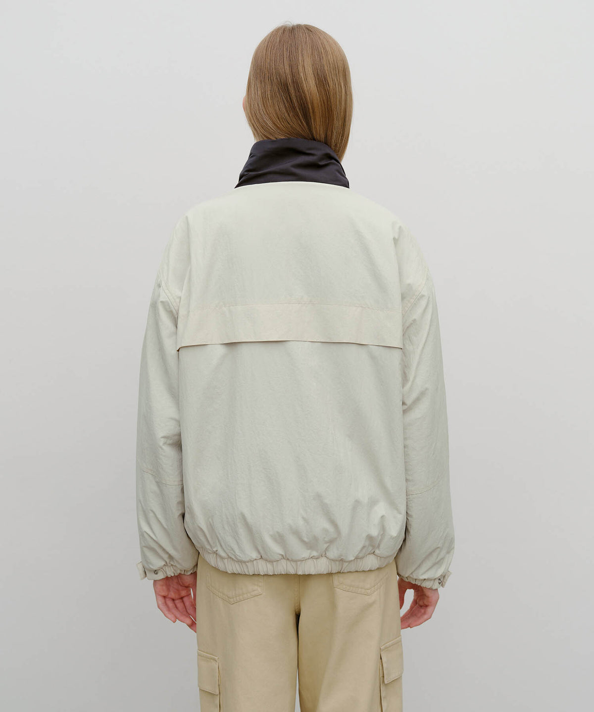 Marithe & Francois Girbaud - Classic Logo Reversible Sailing Jacket (Light Beige) product image 3 | TRAB K-Fashion Australia