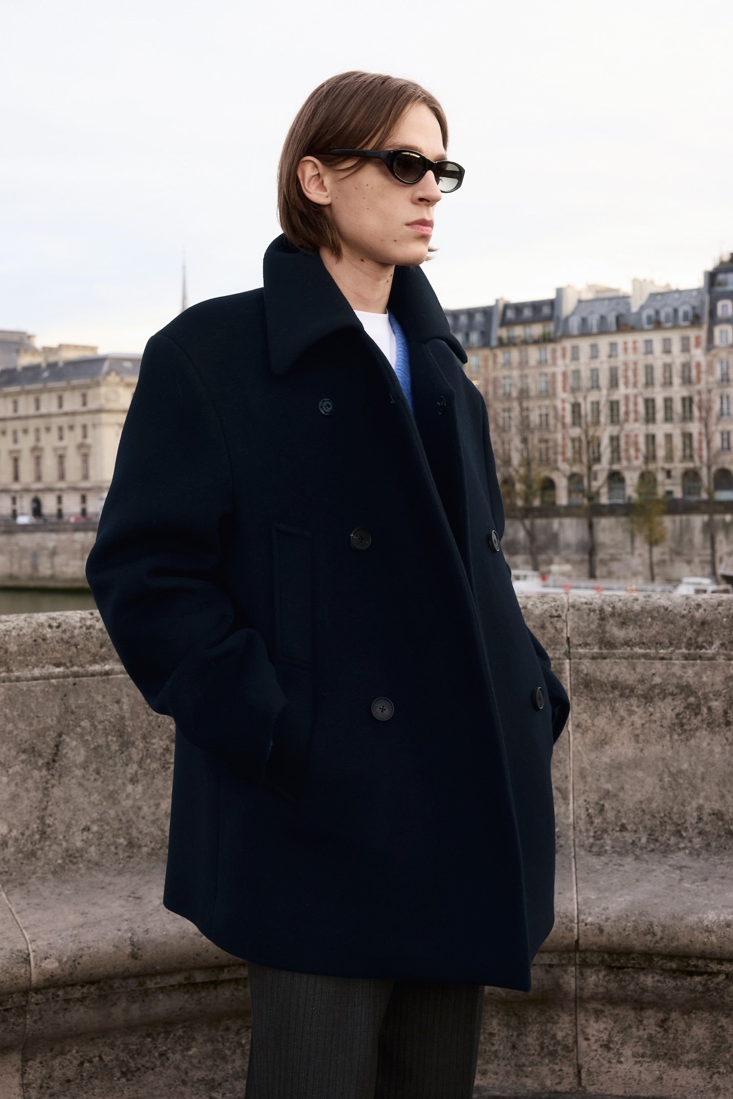 STU - Caban Coat In (Navy) product image 6 | TRAB K-Fashion Australia