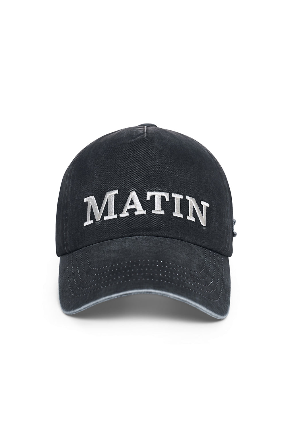 Matin Kim - Matin Flat Crown Ball Cap (Charcoal) product image 1 | TRAB K-Fashion Australia